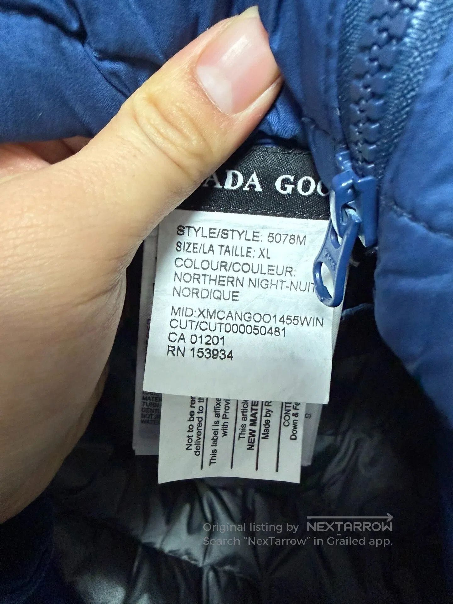 Canada Goose Canada Goose 5078M Men's Hooded Down Jacket. Size US XL / EU 56 / 4 - 7 Thumbnail