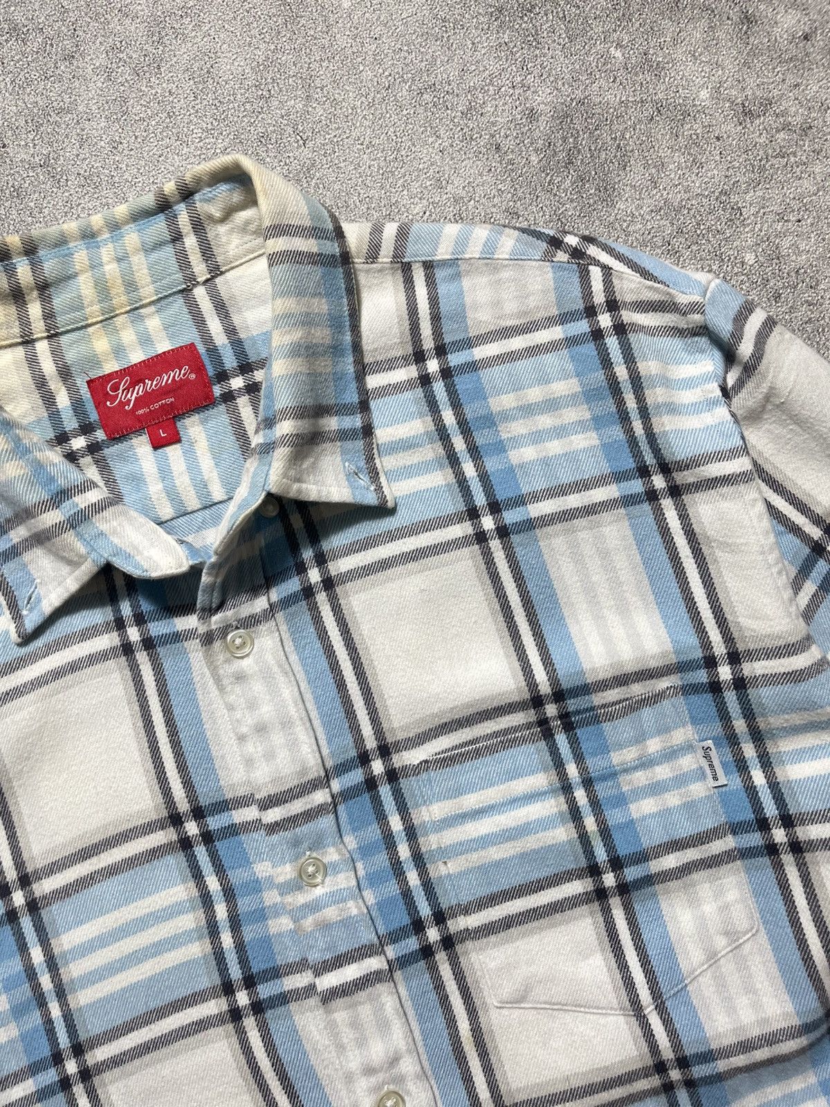 Supreme ❌SOLD❌Supreme plaid flannel shirt Size US L / EU 52-54 / 3 - 7 Thumbnail