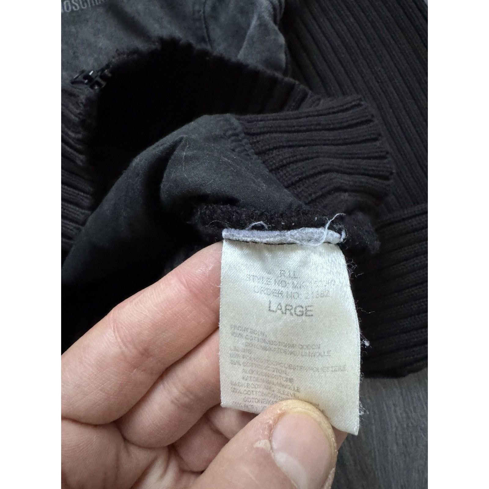 Moschino 90s Vintage Moschino Jeans Zip Sweater Jacket Size US L / EU 52-54 / 3 - 6 Thumbnail