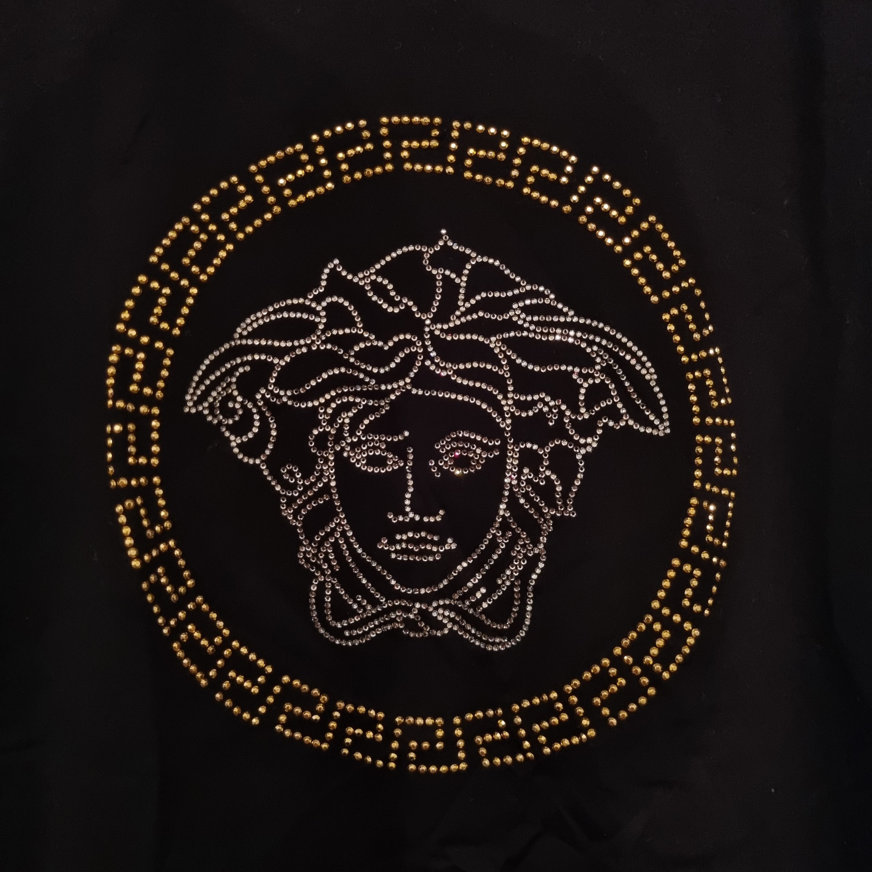 Versace Versace Crystal Medusa Logo Tshirt Black RRP $1000 Size US M / EU 48-50 / 2 - 2 Thumbnail