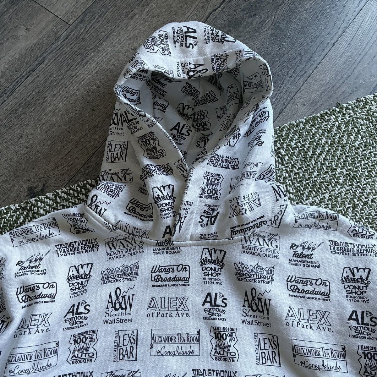 Alexander Wang Alexander Wang Made in China Sticker All Over Print Hoodie Size US XL / EU 56 / 4 - 4 Thumbnail