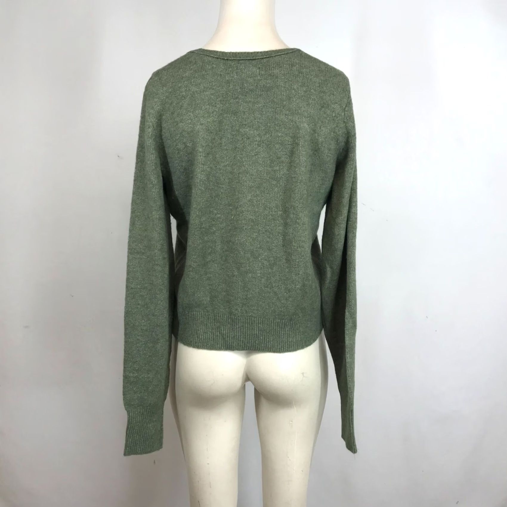 Vintage AERIE GREEN Sweater Womens Small Long Sleeve Round Neck Pullover Size S / US 4 / IT 40 - 5 Thumbnail