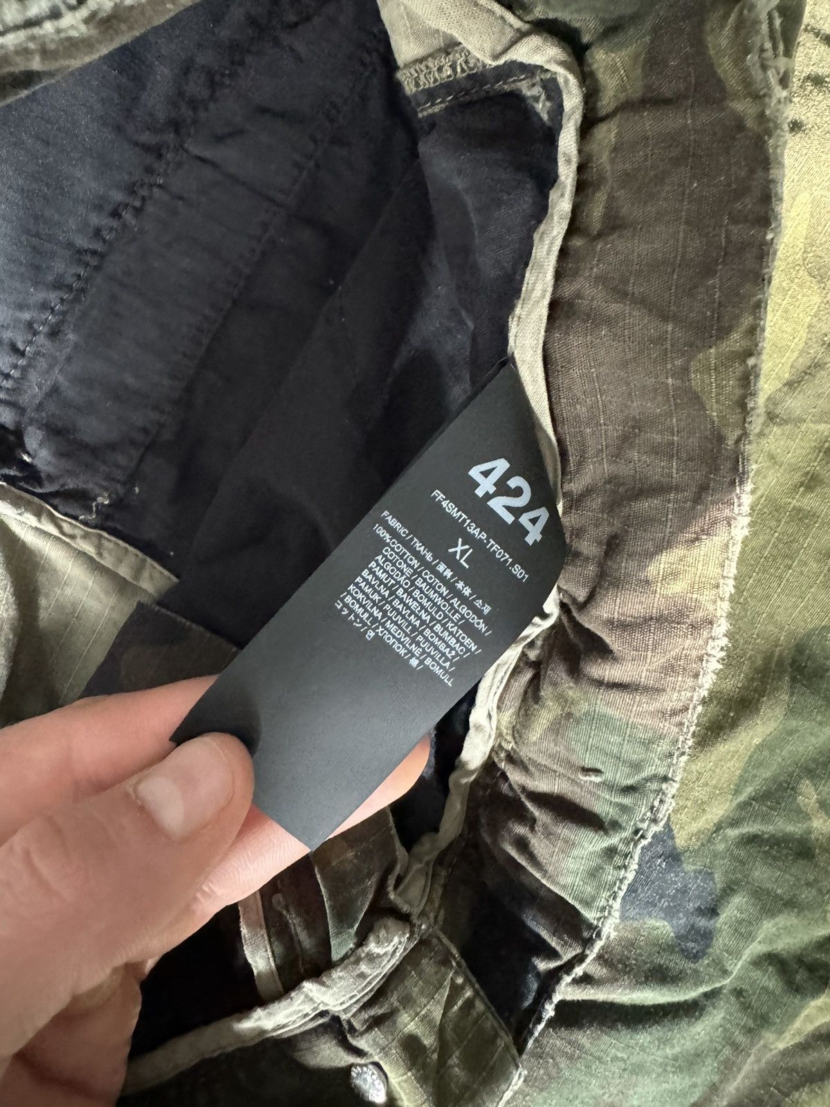 424 424 Camo Shorts Size US 35 - 5 Thumbnail