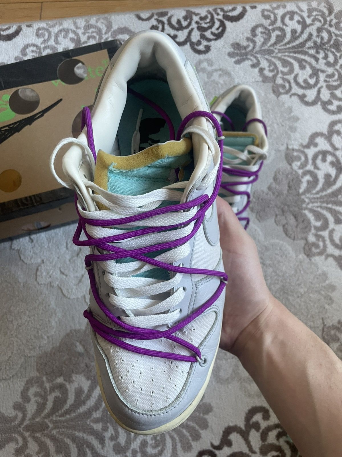 Nike × Off-White Dunk low x Off White LOT21 9us Size US 9 / EU 42 - 7 Thumbnail