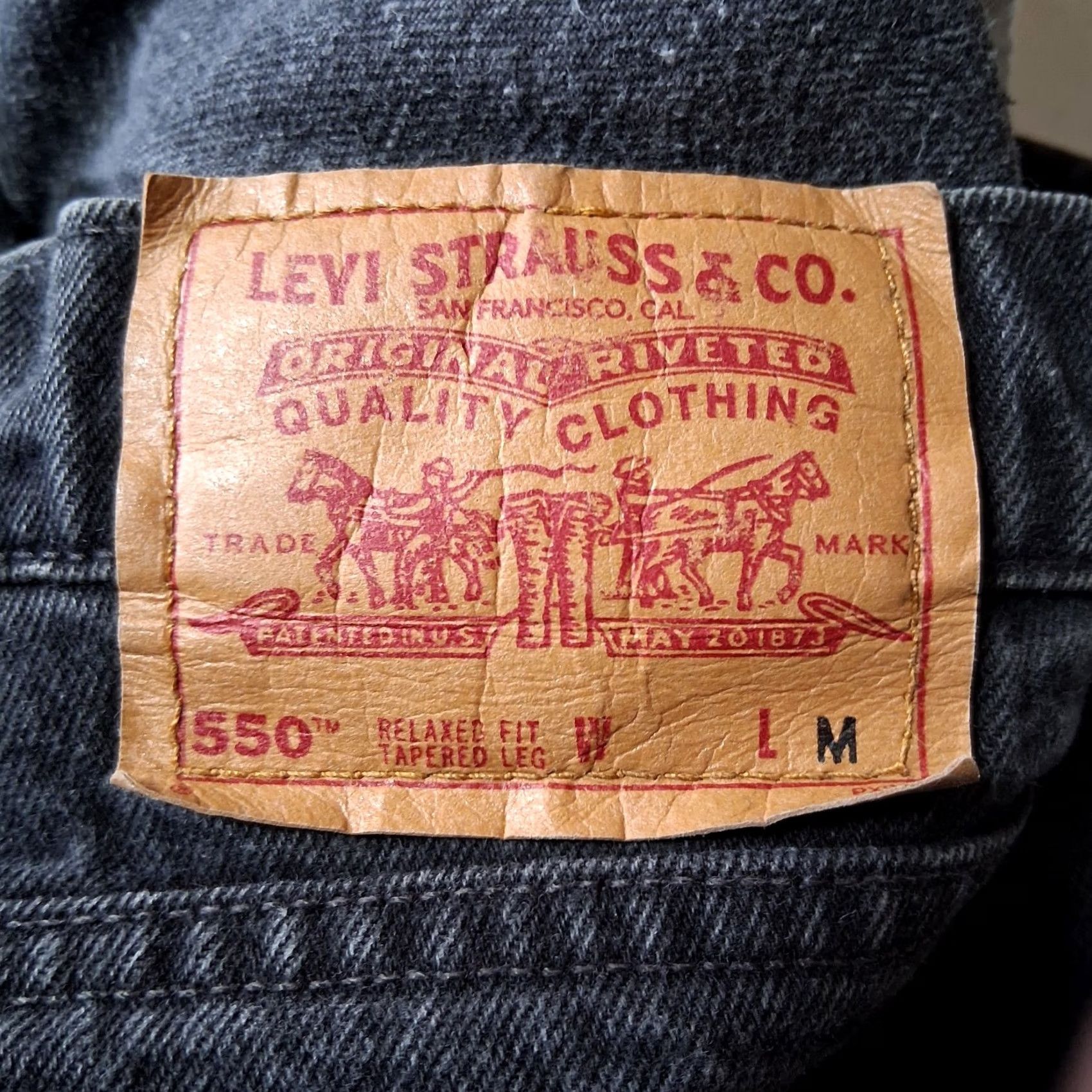 Levi's Vintage Levi's 550 Jeans Plus Size 38x29.5 Relaxed Tapered Leg Black Denim Jeans Womens Size 26" / US 2 / IT 38 - 3 Thumbnail