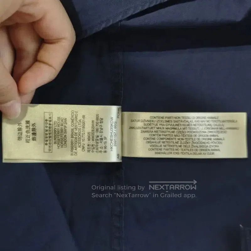 Burberry Burberry Navy Cotton Women's Shirt. Size S / US 4 / IT 40 - 7 Thumbnail