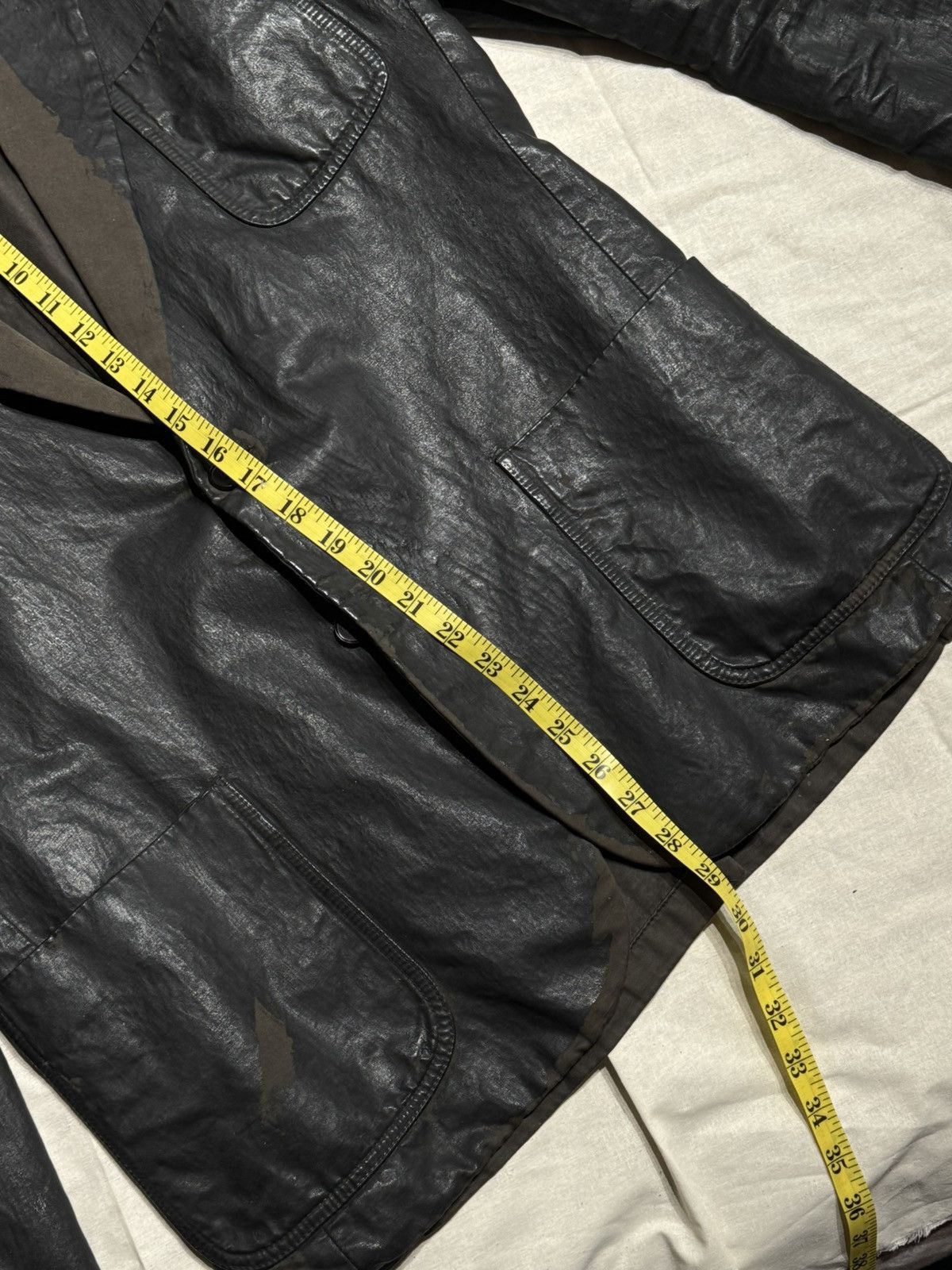 Maison Margiela SS14 PAINT BLAZER OILED WAX DISTRESSED JACKET ARTISANAL Size 42R - 12 Thumbnail