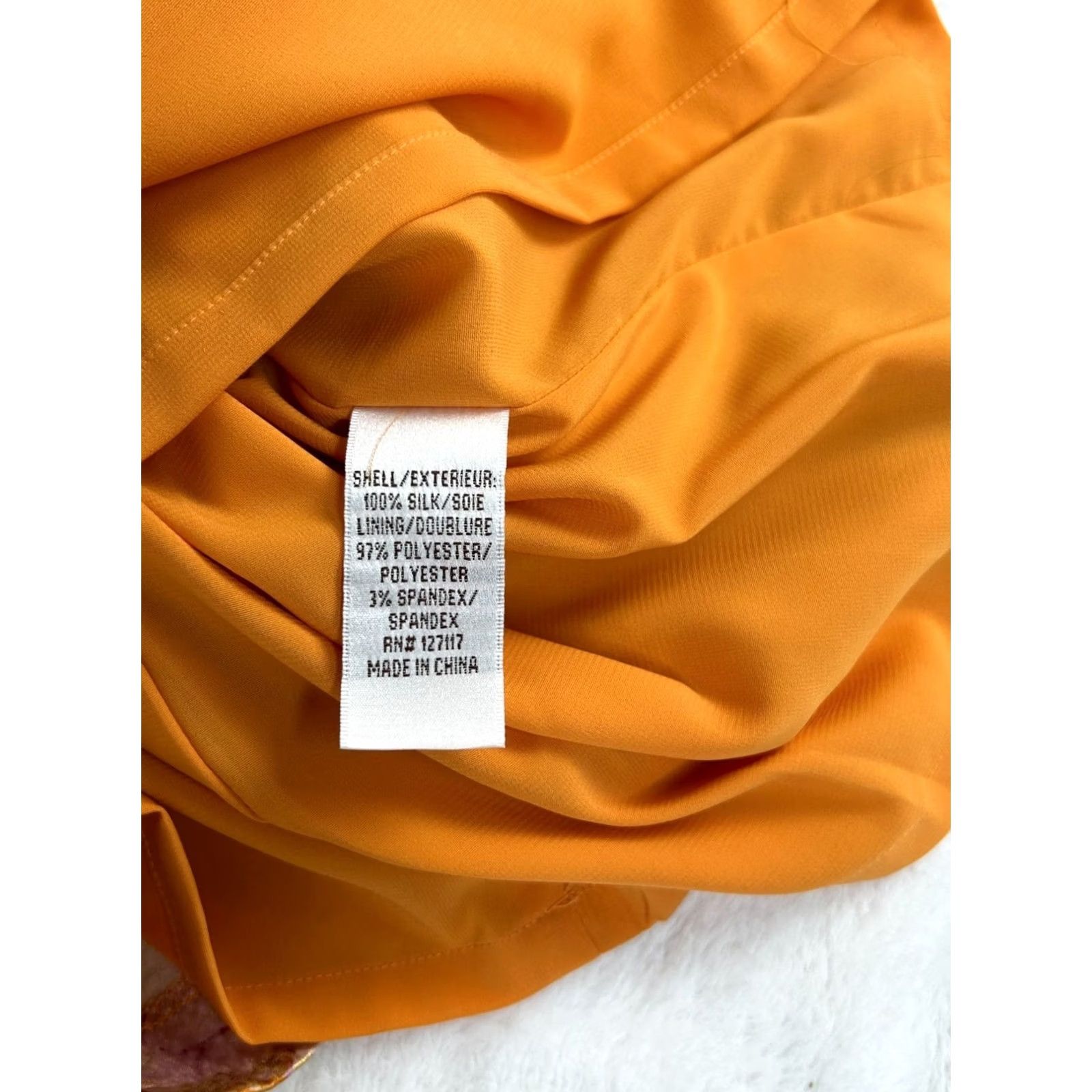 Badgley Mischka Badgley Mischka Floral Metallic Sleeveless Drape Silk Sheath Dress Size 4 Orange Size S / US 4 / IT 40 - 6 Thumbnail