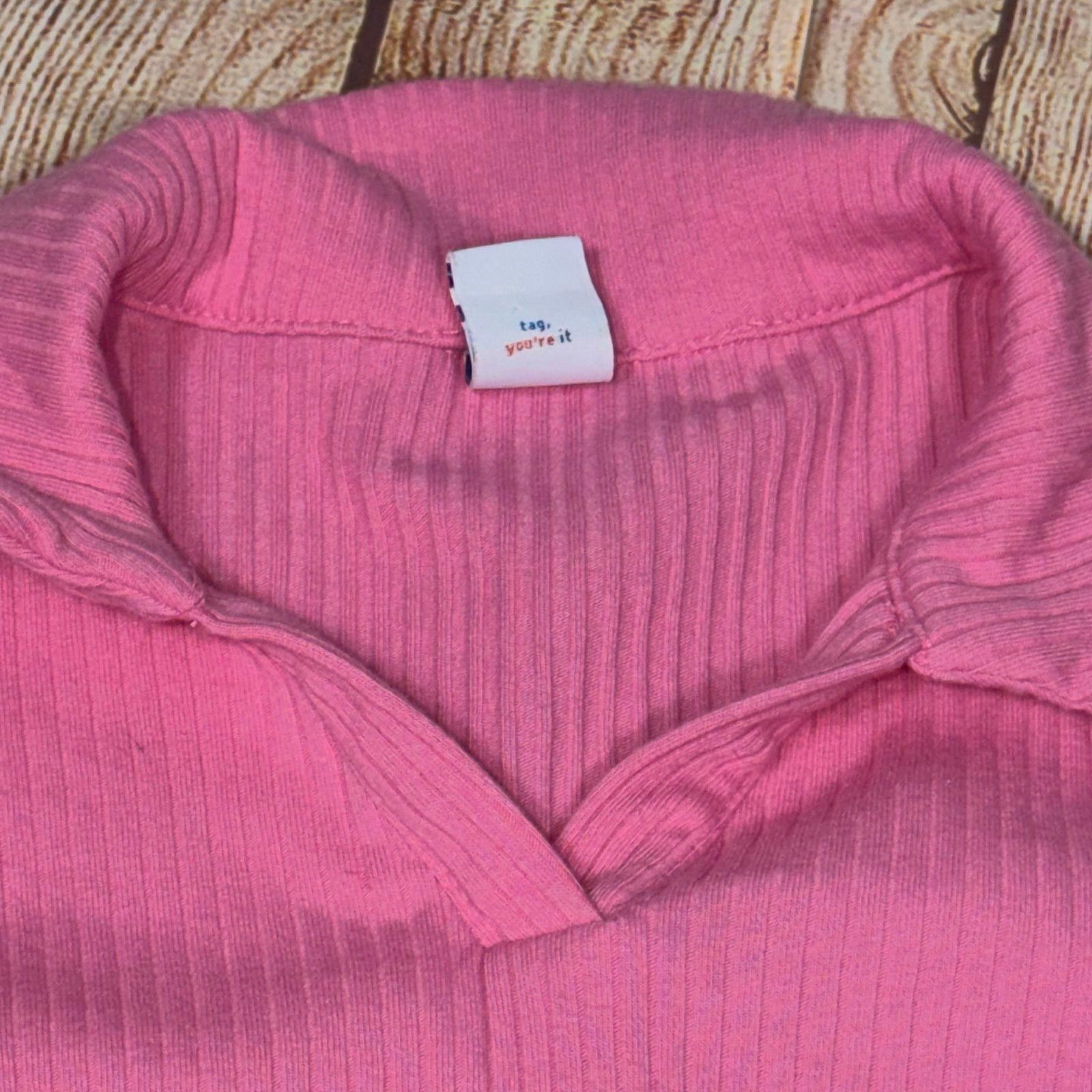 Old Navy Old Navy Pink Ribbed Knit Dress with Bell Sleeves 6/7 Size S / US 4 / IT 40 - 4 Thumbnail