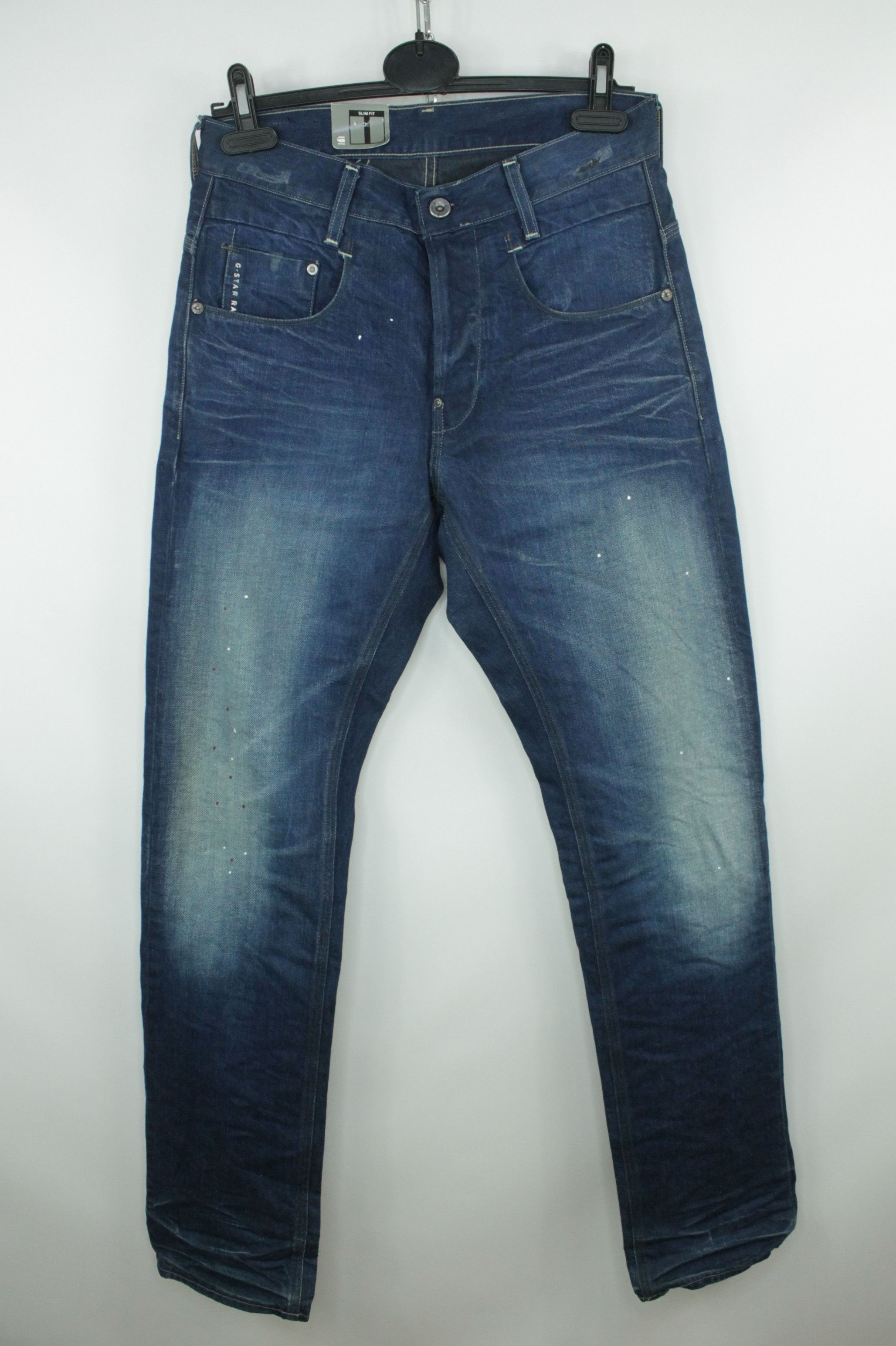 G-Star G-Star Raw New Radar Slim Fit Drops of paint Denim Jeans Size US 30 / EU 46 - 1 Thumbnail