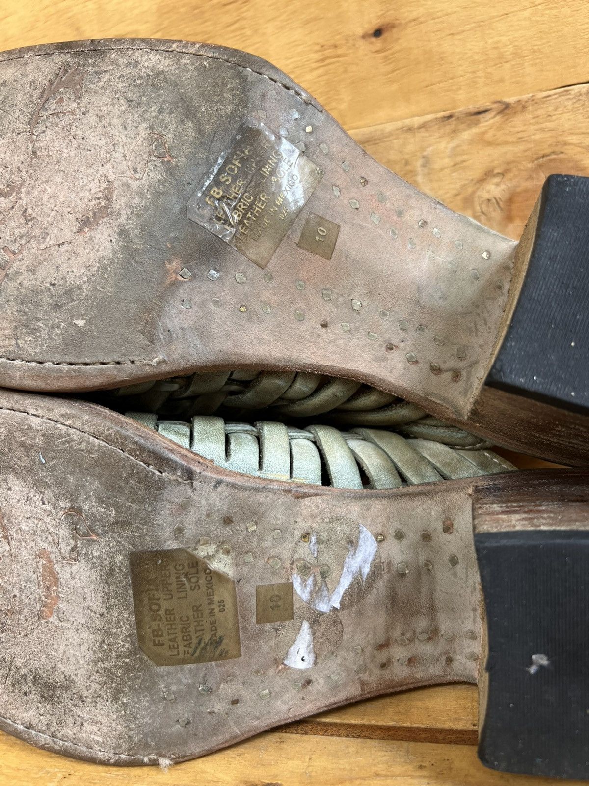 FREEBIRD Women's Freebird By Steven Sofia Tan Leather Mules Clogs Size US 10 / IT 40 - 17 Thumbnail