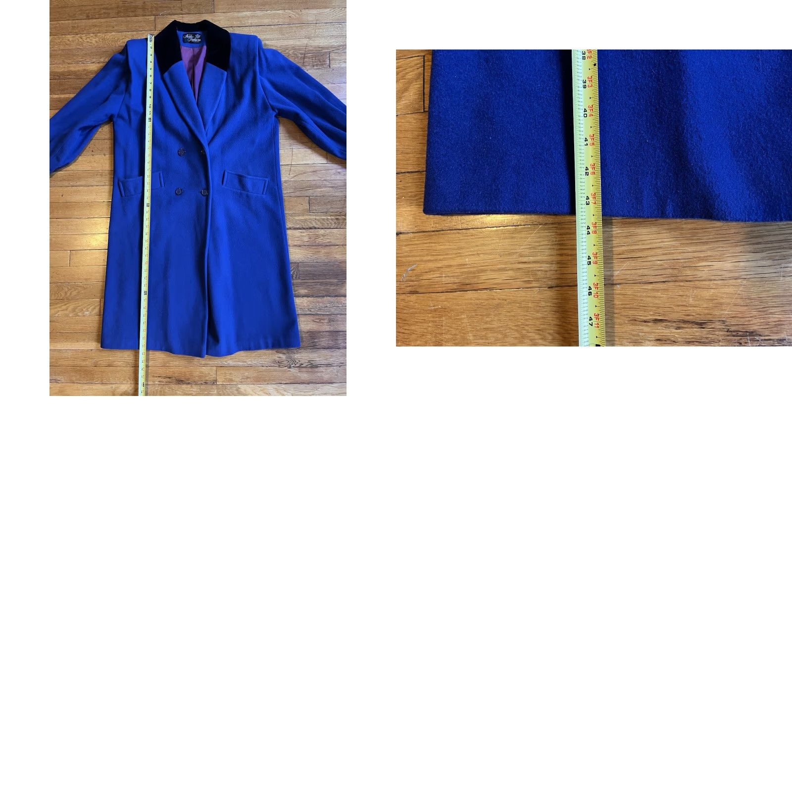Vintage VINTAGE Noble Fashions Wool Trench Coat Woman’s 14 Blue 90s USA Made Size XL / US 12-14 / IT 48-50 - 9 Thumbnail