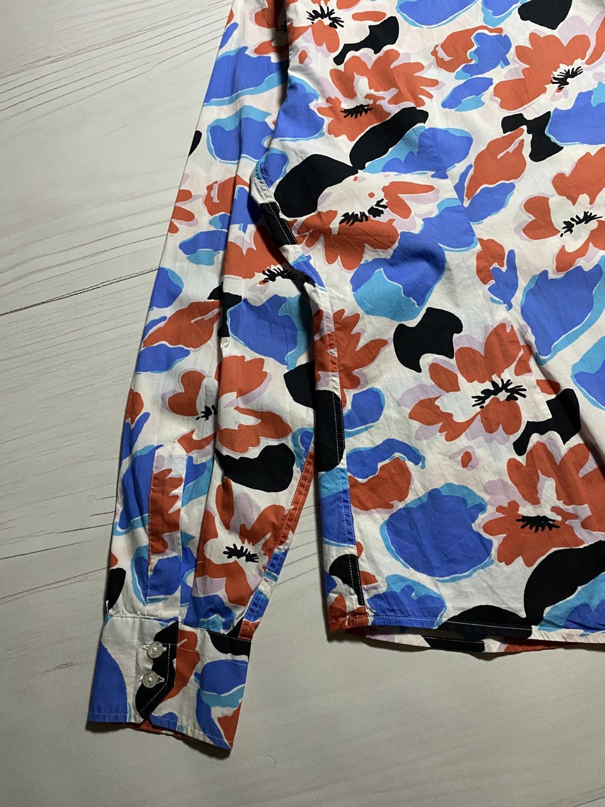 Etro Etro Multicolor Floral Cotton Blend button up Shirt Size XL / US 12-14 / IT 48-50 - 14 Thumbnail