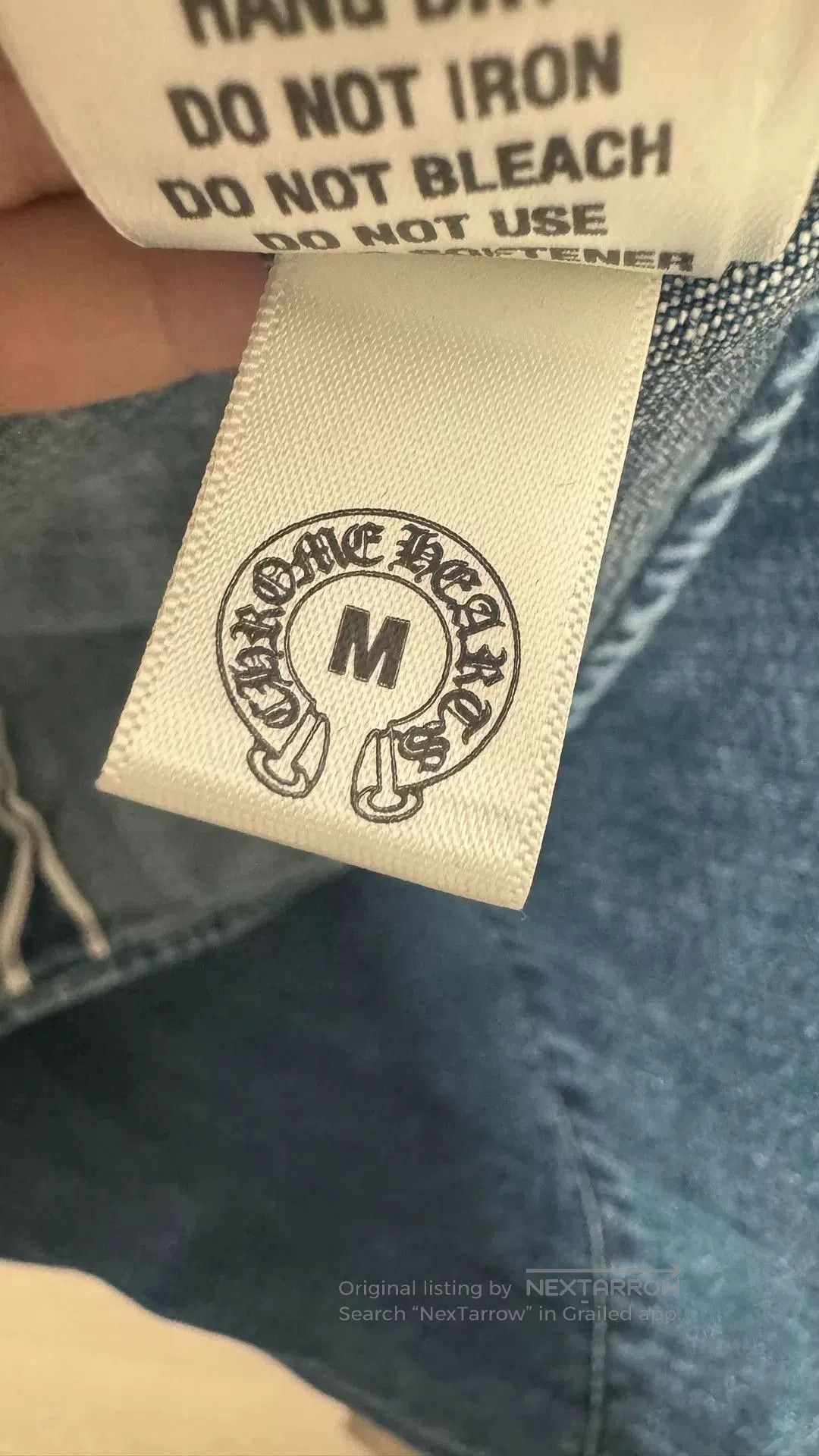 Chrome Hearts chrome hearts blue denim cross button. Size US L / EU 52-54 / 3 - 5 Thumbnail