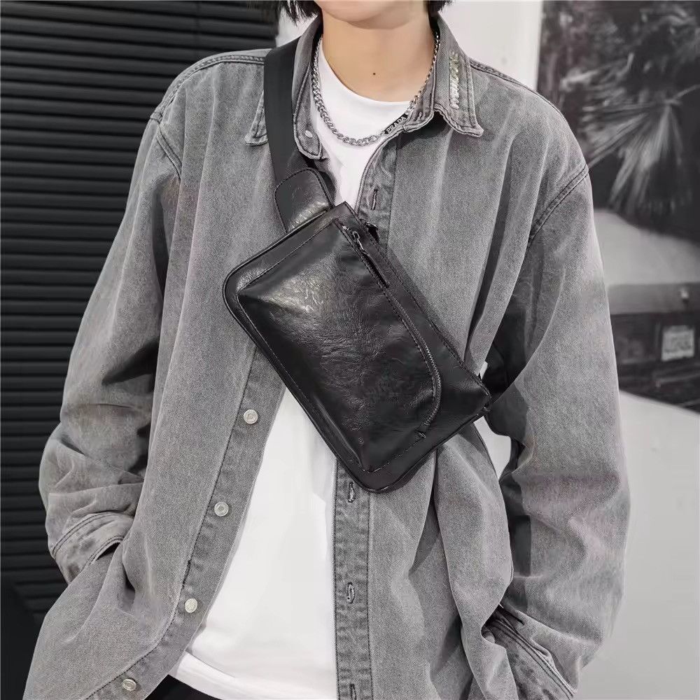 Japanese Brand × Leather Leather Chest Bag Size ONE SIZE - 1 Thumbnail