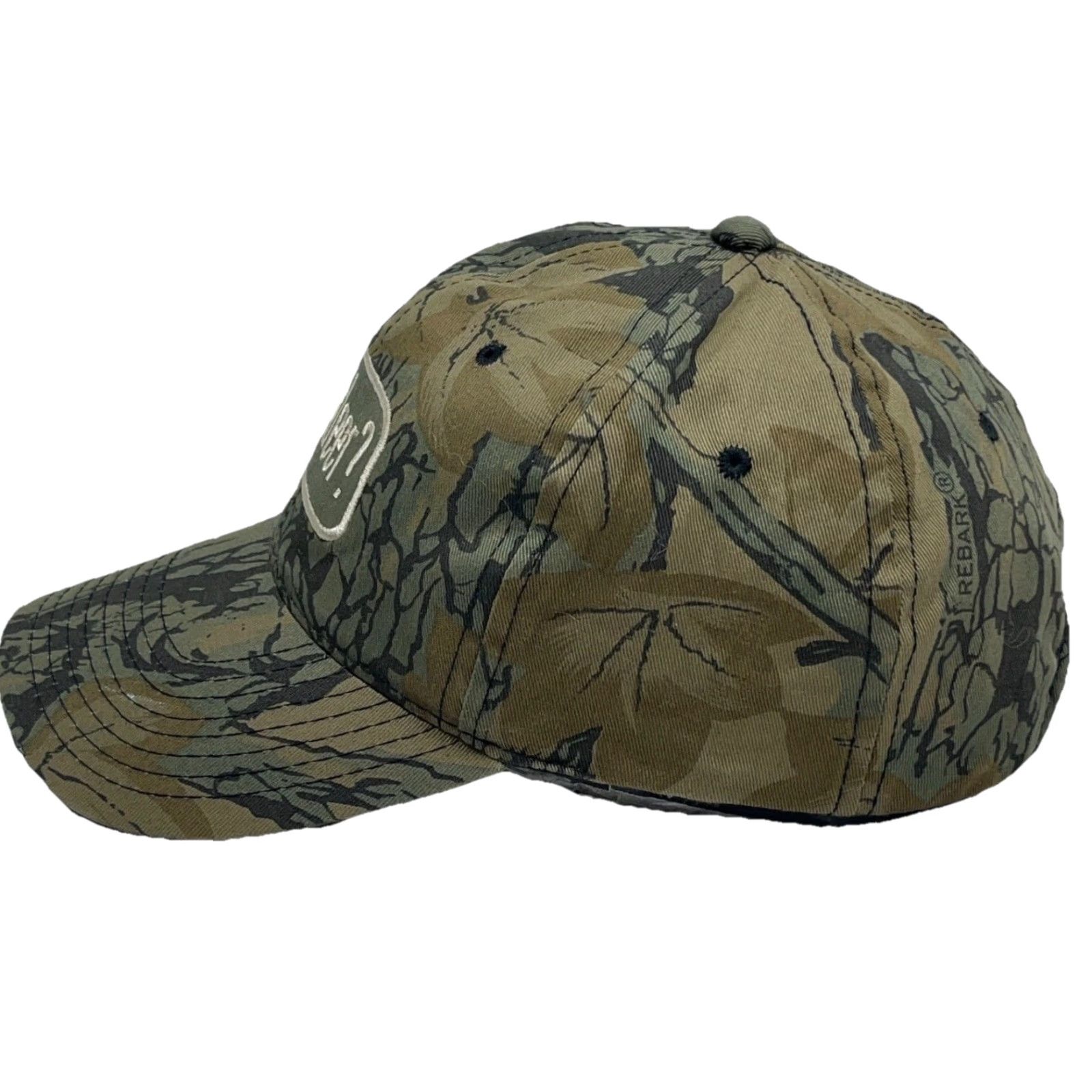 Vintage Camo Hat Cap Snap Back Camo Brown Trebark Tee Dad Baseball Deer Hunting VTG Y2K Size ONE SIZE - 3 Thumbnail