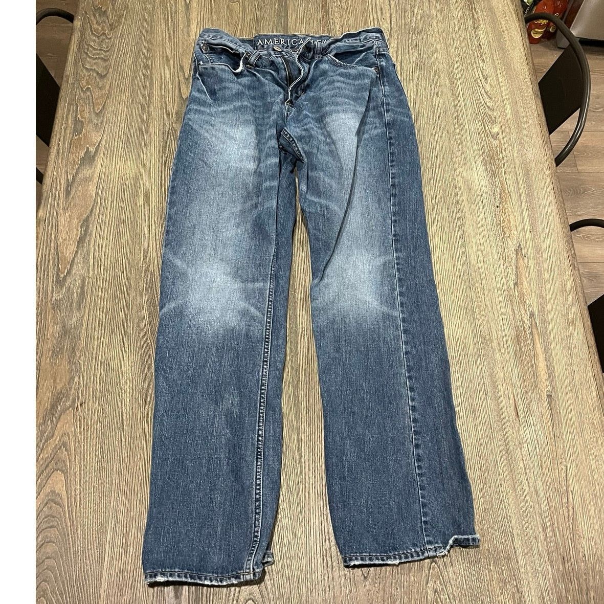 American Eagle Outfitters American Eagle Mens Bootcut Jeans Mid-Rise Blue Size 32/34 Size US 32 / EU 48 - 1 Thumbnail