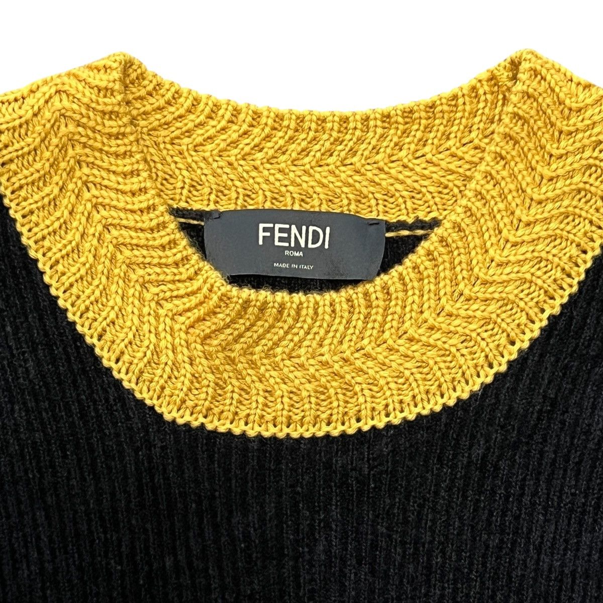 Fendi FENDI 2020AW Wool Blend Mock Neck Pullover Knit Sweater Size US M / EU 48-50 / 2 - 3 Thumbnail