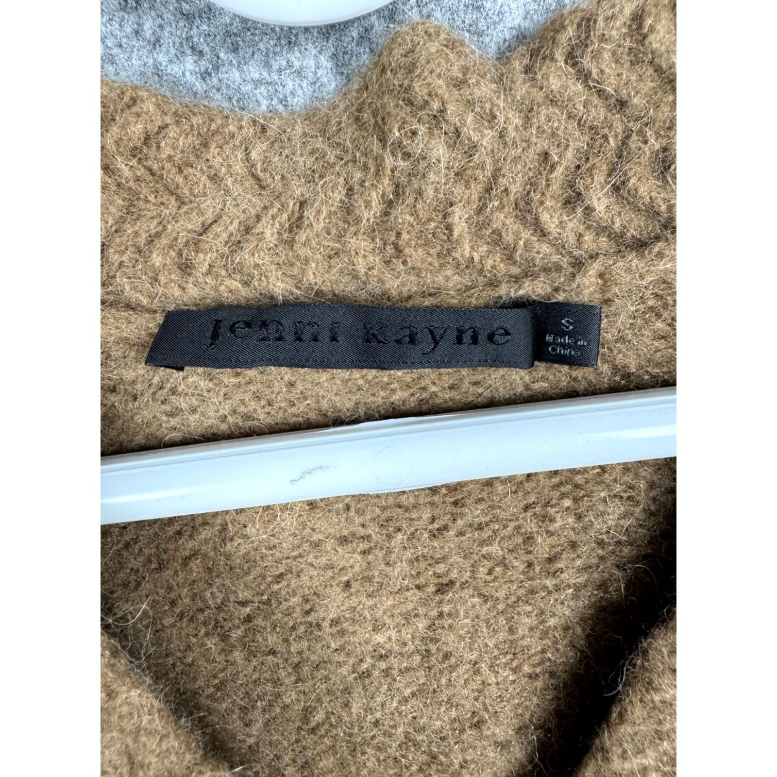 Vintage Jenni Kayne Cardigan Sweater Women's Small Brown Alpaca Wool Blend Vintage? No Size S / US 4 / IT 40 - 6 Thumbnail