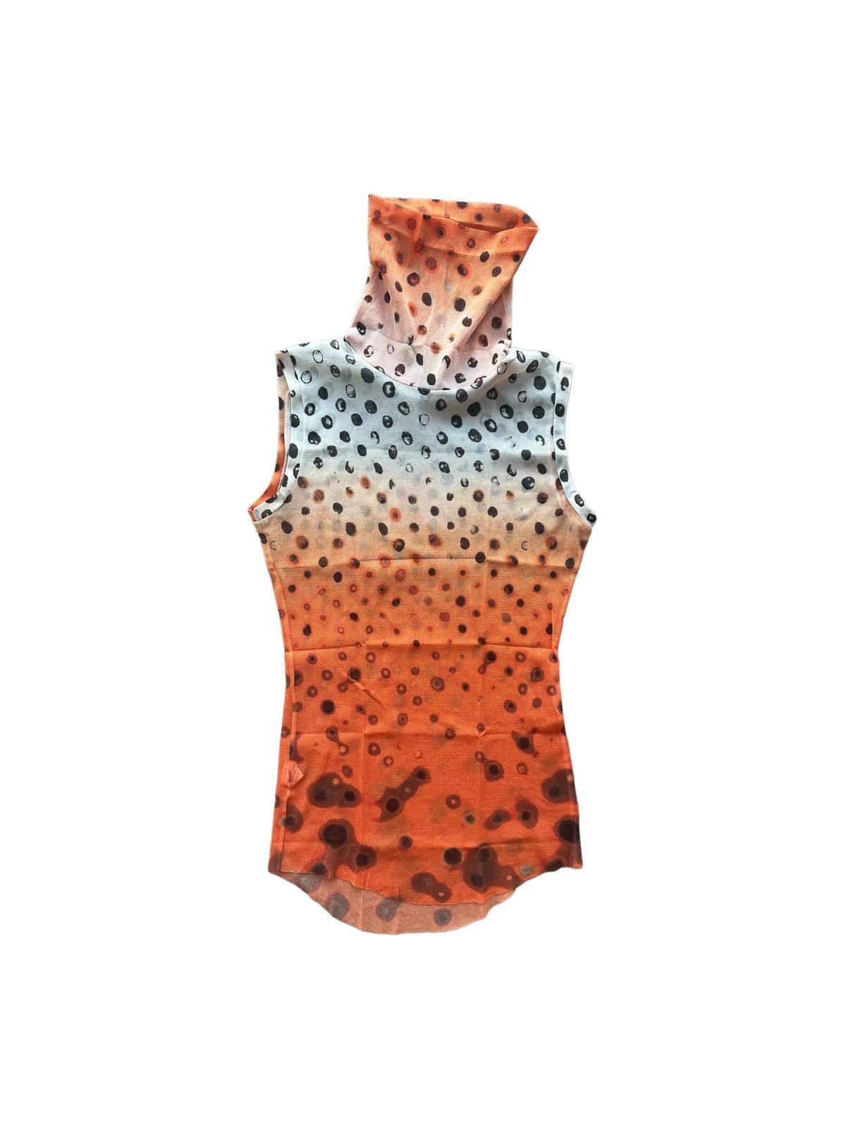 image of Jean Paul Gaultier Power Dot Top in Orange, Women's