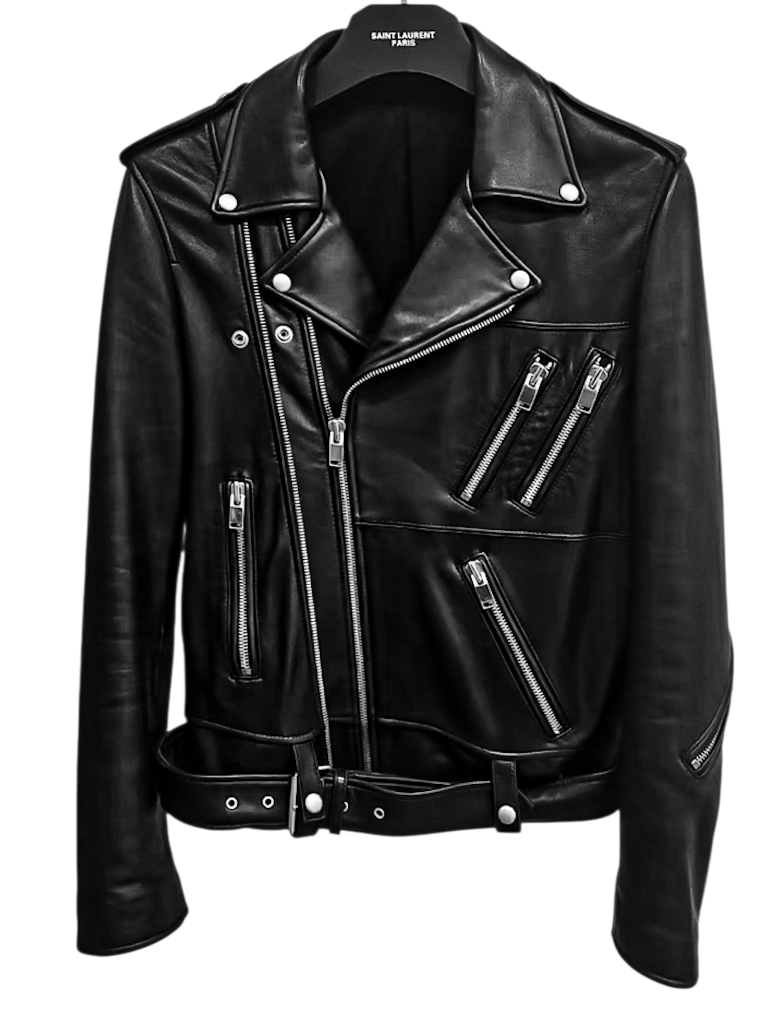 Hedi Slimane Multizip Biker Jacket (SLP FW14 Silhouette) Size US M / EU 48-50 / 2 - 1 Thumbnail