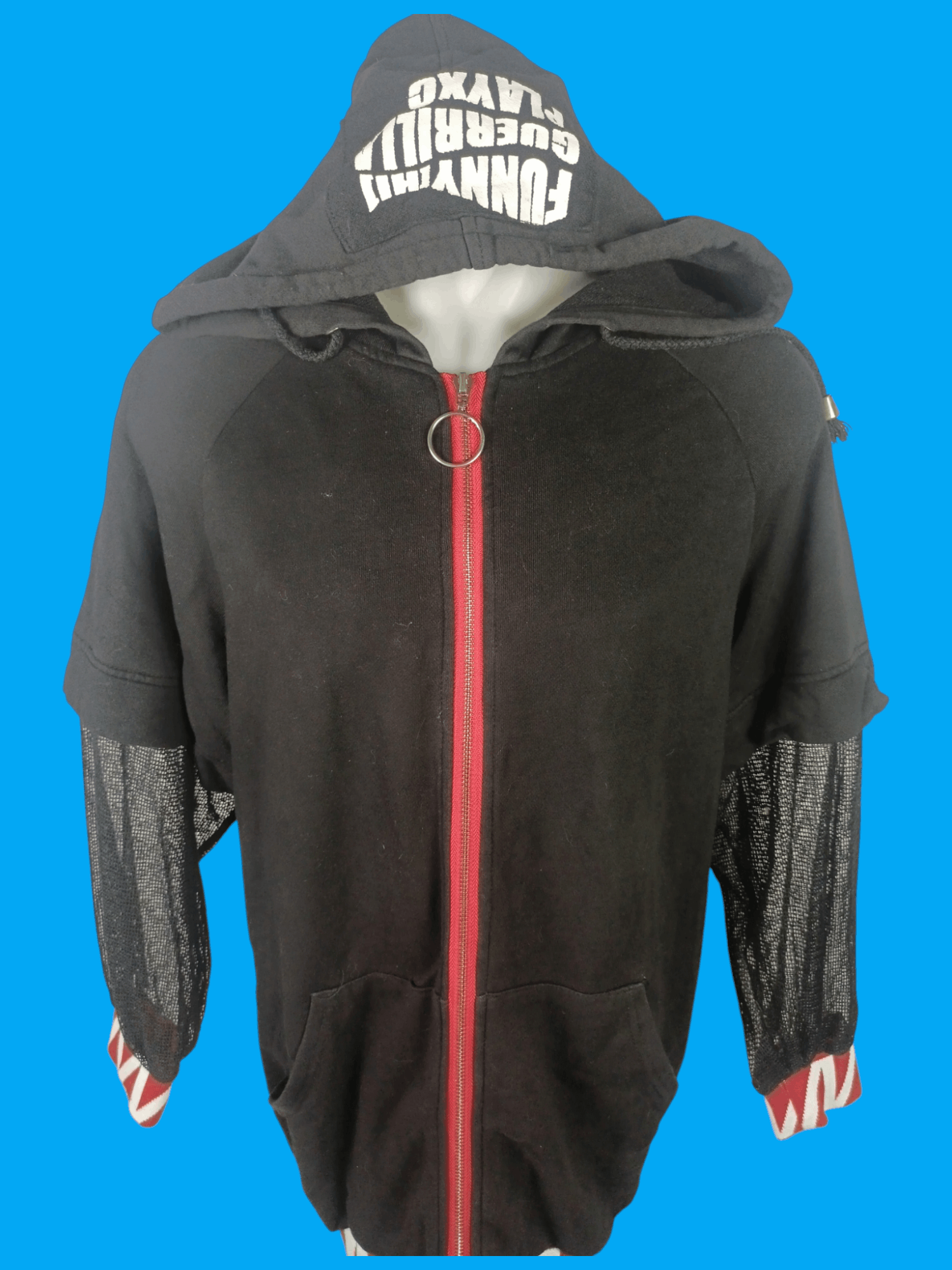If Six Was Nine × Japanese Brand × Le Grande Bleu (L.G.B.) Funny Guerrilla PlayXC Zipper Hoodie Size M / US 6-8 / IT 42-44 - 13 Thumbnail