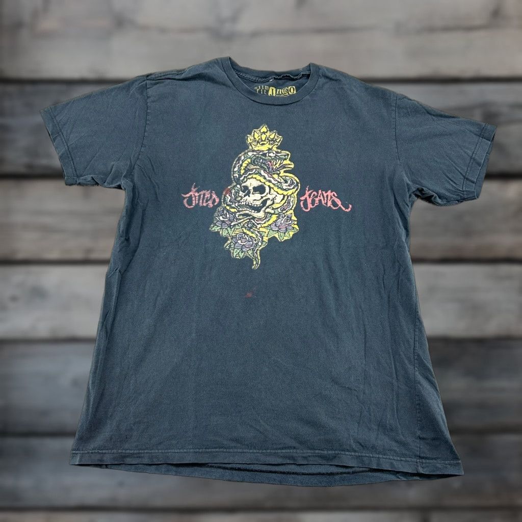 JNCO VINTAGE JNCO Shirt Mens XL Black Graphic Skull Snake 90s Y2K Reflec ts (Graphic Print) Size US XL / EU 56 / 4 - 1 Thumbnail