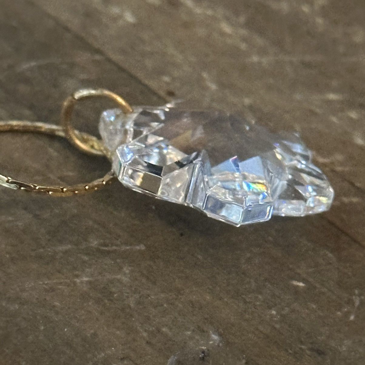 Vintage Vintage Austrian crystal snowflake pendant necklace Size ONE SIZE - 4 Thumbnail
