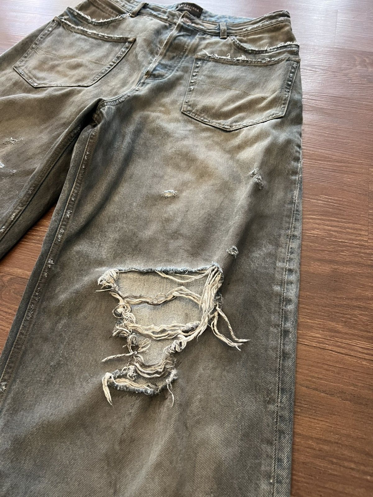 Balenciaga Balenciaga Patched Pockets Baggy Denim Size US 32 / EU 48 - 3 Thumbnail