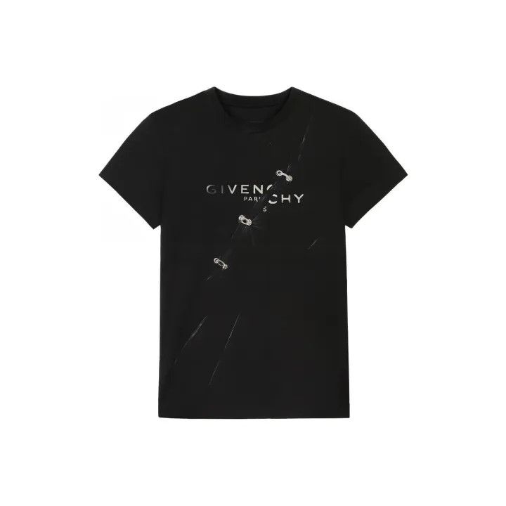 Givenchy Givenchy Black Logo Print Slim Fit T-shirt Size XL / US 12-14 / IT 48-50 - 1 Thumbnail