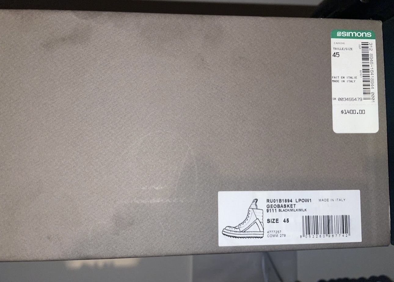 Rick Owens Rick Owens Geobasket Jumbo laces Size US 12 / EU 45 - 8 Thumbnail