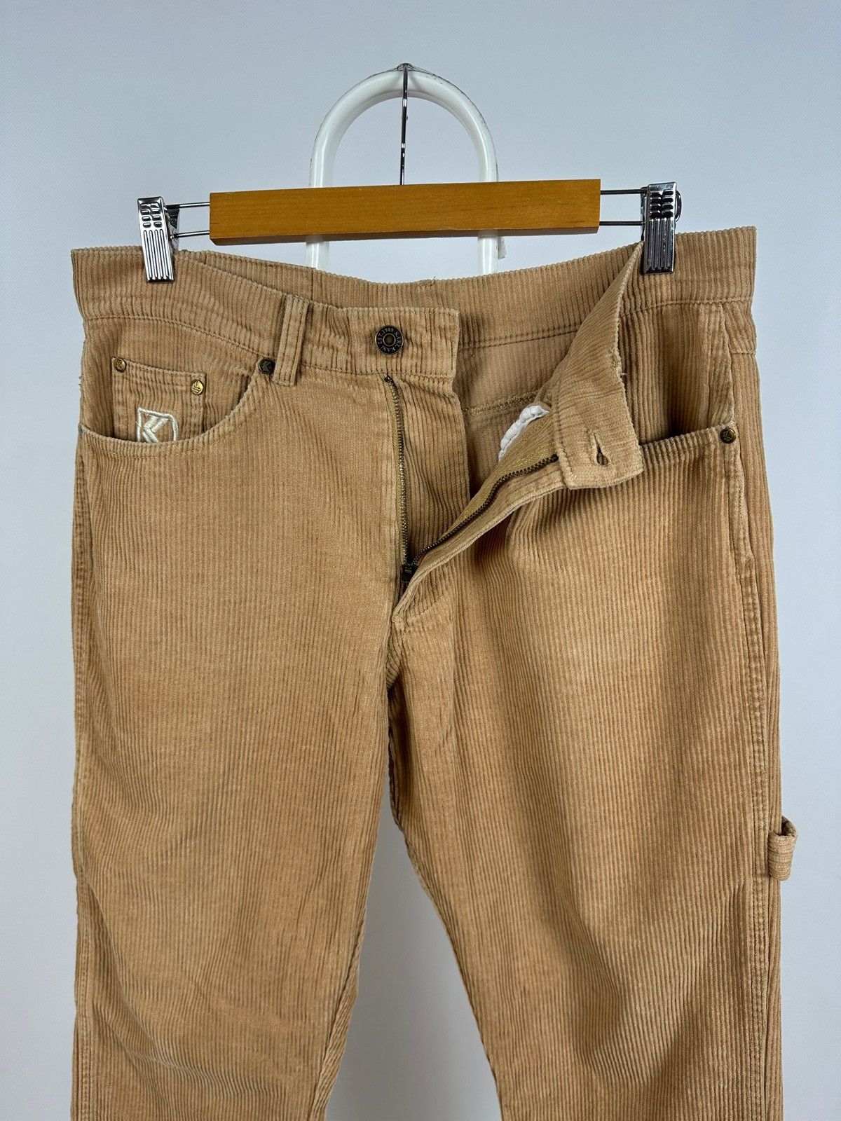 Karl Kani Vintage Karl Kani Corduroy Y2K Rap Baggy Cargo Pants Size US 30 / EU 46 - 13 Thumbnail