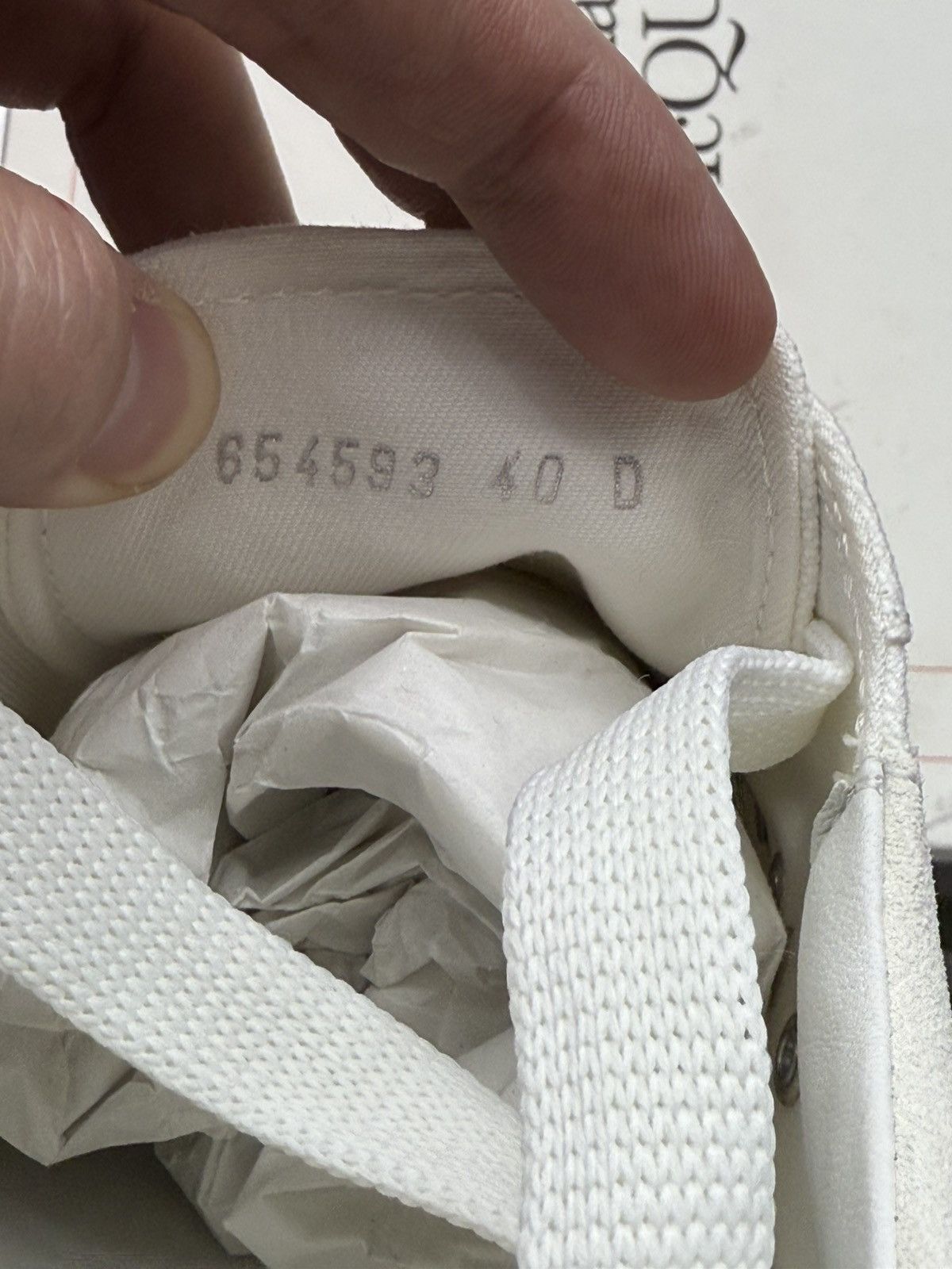 Alexander McQueen ALEXANDER MCQUEEN White Deck Plimsoll Sneaker 40 / 7 US NEW Size US 7 / EU 40 - 16 Thumbnail