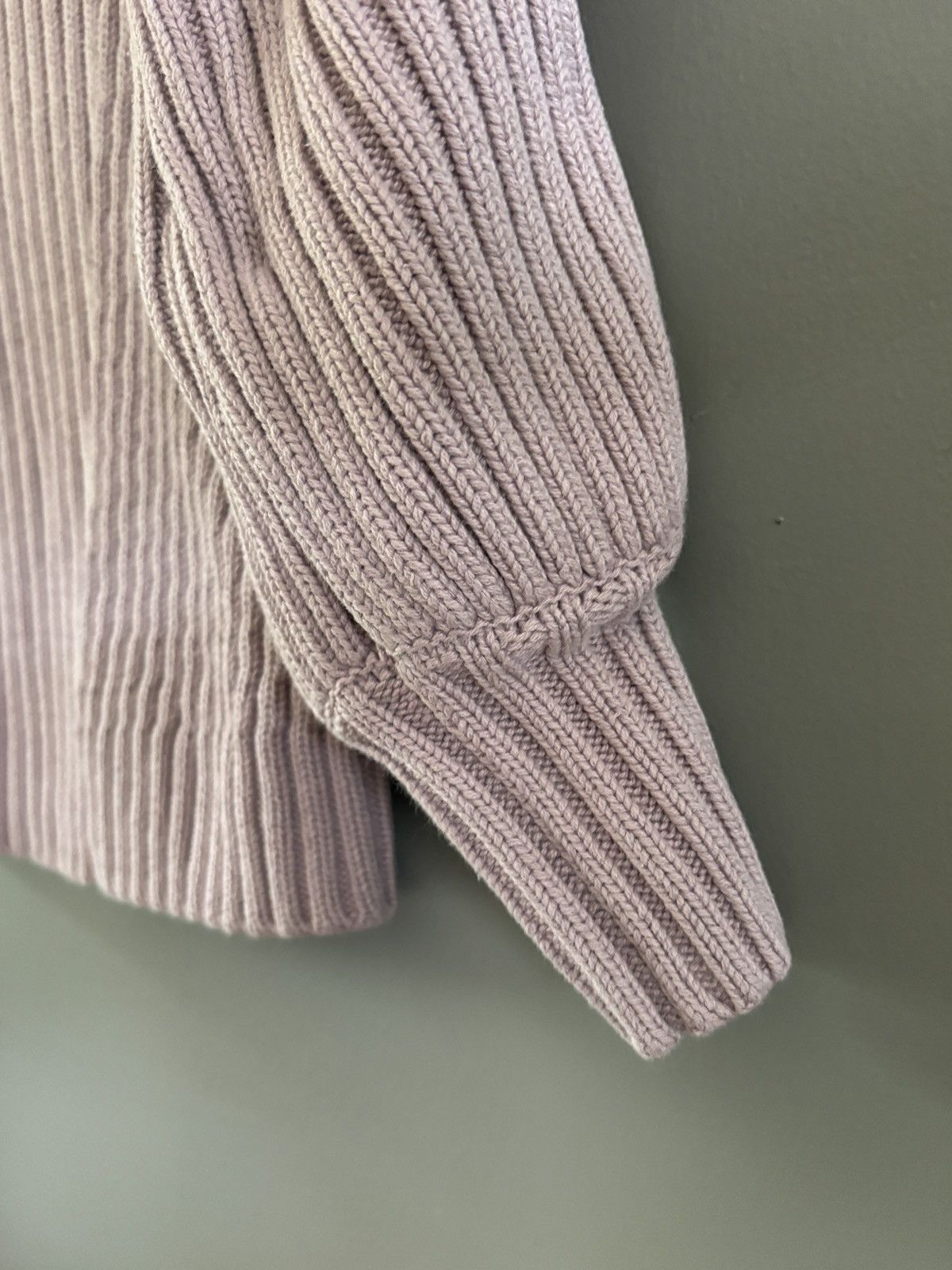 Vera Wang Simply Vera Wang Mauve Braided Sweater Chunky Comfort Size S / US 4 / IT 40 - 4 Thumbnail