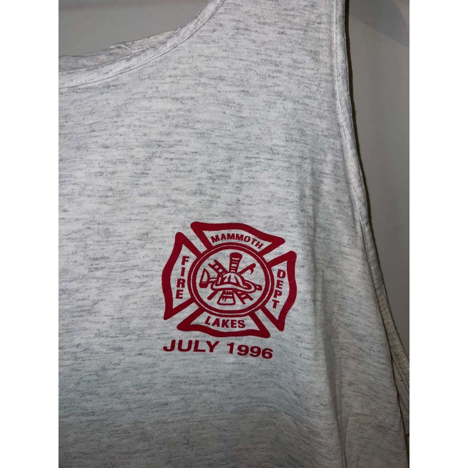 Vintage 1996 Firemen's Picnic & Canoe Race Tank Sleeveless Shirt VTG Size US XL / EU 56 / 4 - 3 Thumbnail