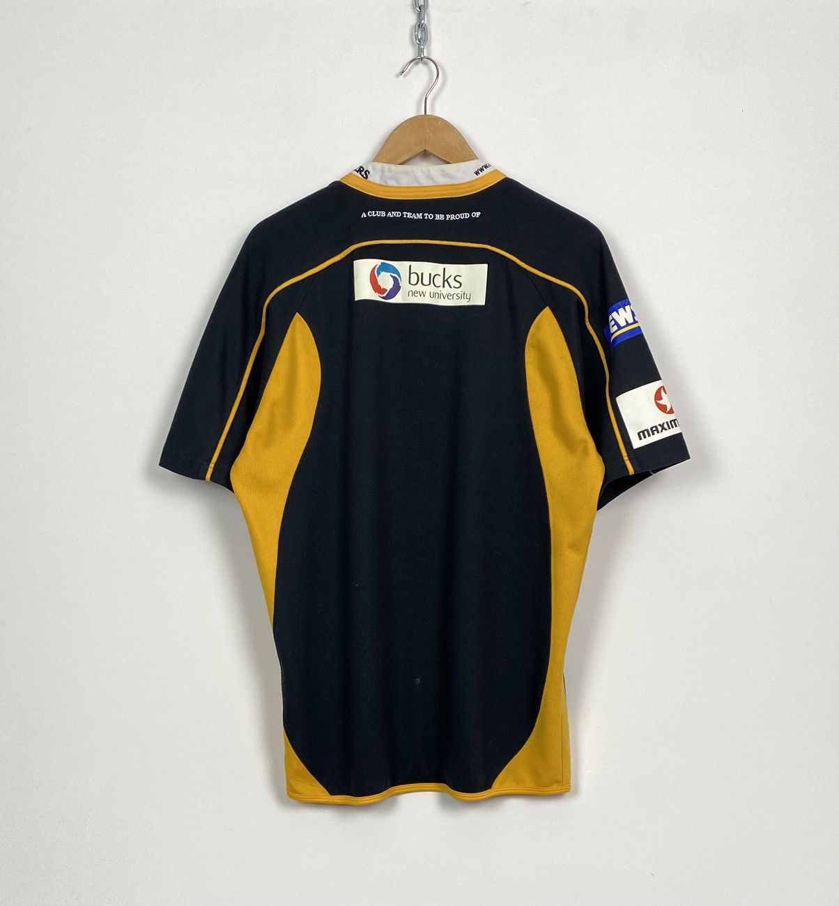 Canterbury of New Zealand × Vintage Vintage London Wasps Rugby Shirt Magners Size L-XL Black Top Size US XL / EU 56 / 4 - 8 Thumbnail