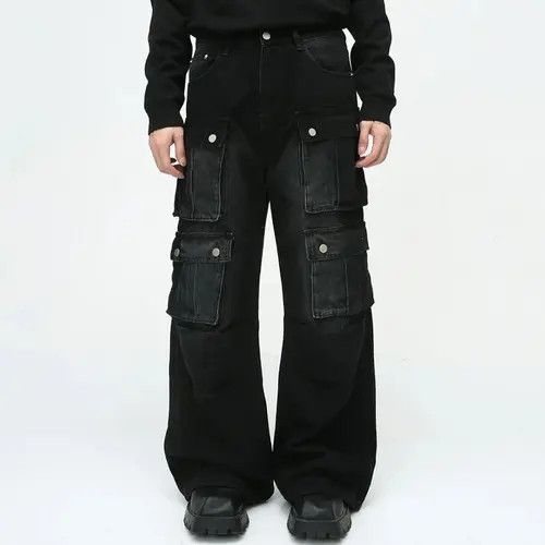 Other Vintage Multi Pocket Cargo Denim Size US 33 - 2 Thumbnail