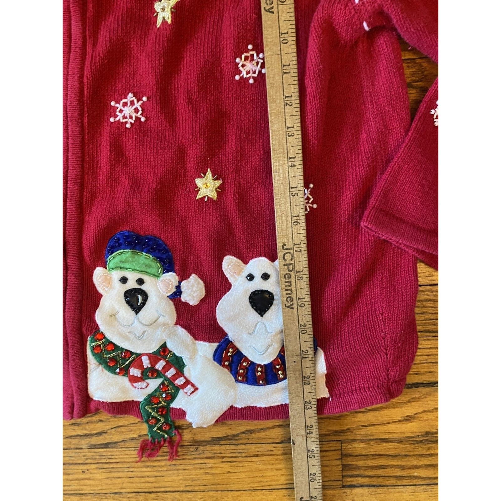 Vintage VTG Tiara Collection Snowmen Zip Cardigan Sweater Women’s XL Size XL / US 12-14 / IT 48-50 - 8 Thumbnail