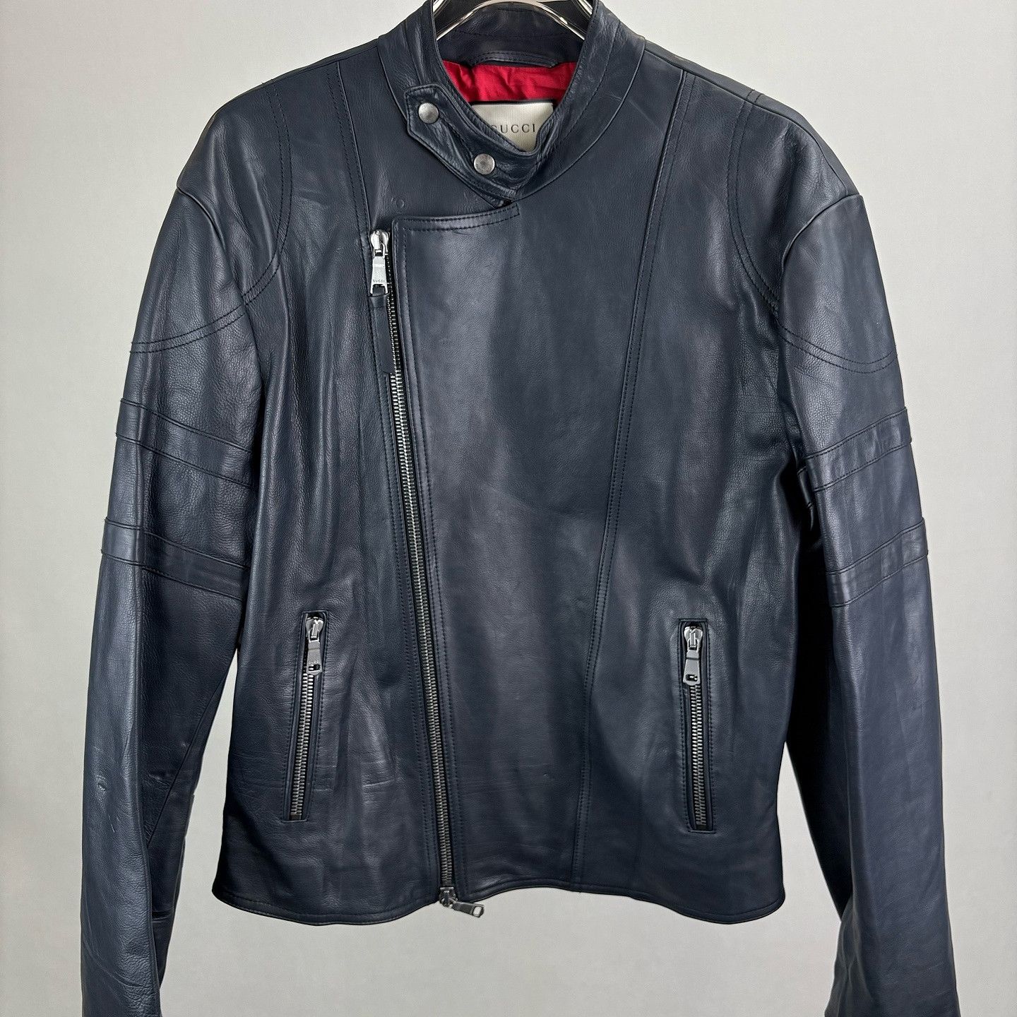 Gucci Gucci Leather Jacket Size L Size US L / EU 52-54 / 3 - 1 Thumbnail