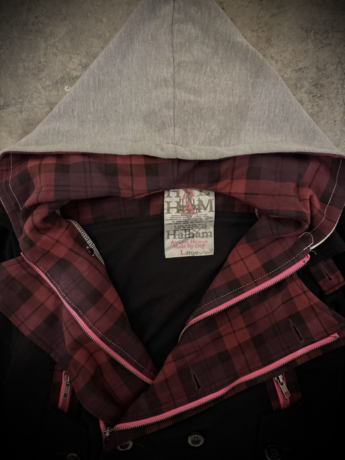 If Six Was Nine Rare Halham Asymmetrical Punk Zip Hooded Jacket Size US S / EU 44-46 / 1 - 2 Thumbnail