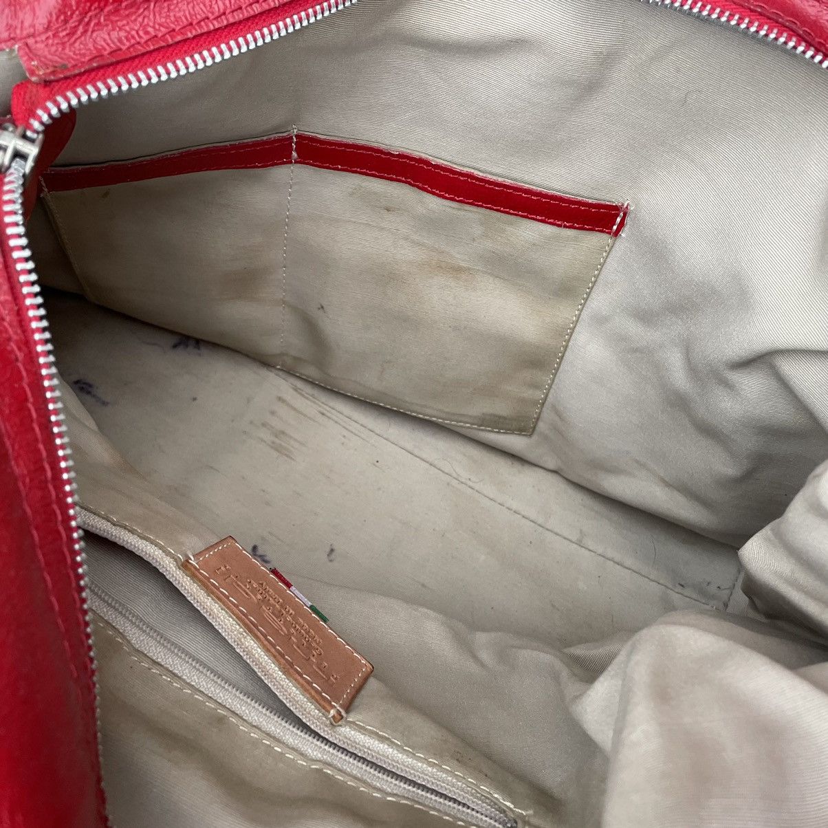 Japanese Brand × Vintage Vintage Madi Pelletteria Genuine Leather Bag Y2K USA Size ONE SIZE - 11 Thumbnail