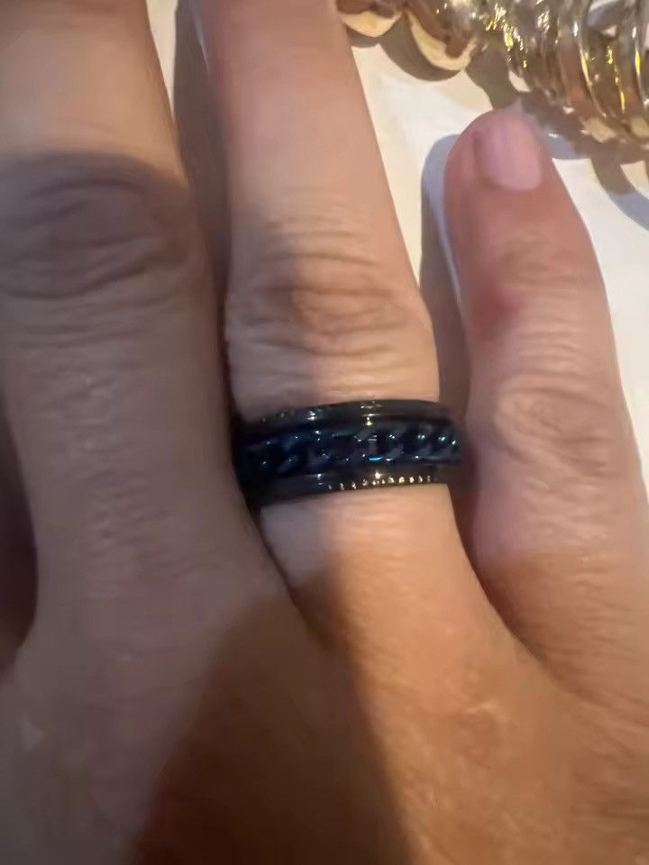 Jewelry Spinner Chain Ring Size 6-13 Size ONE SIZE - 4 Thumbnail