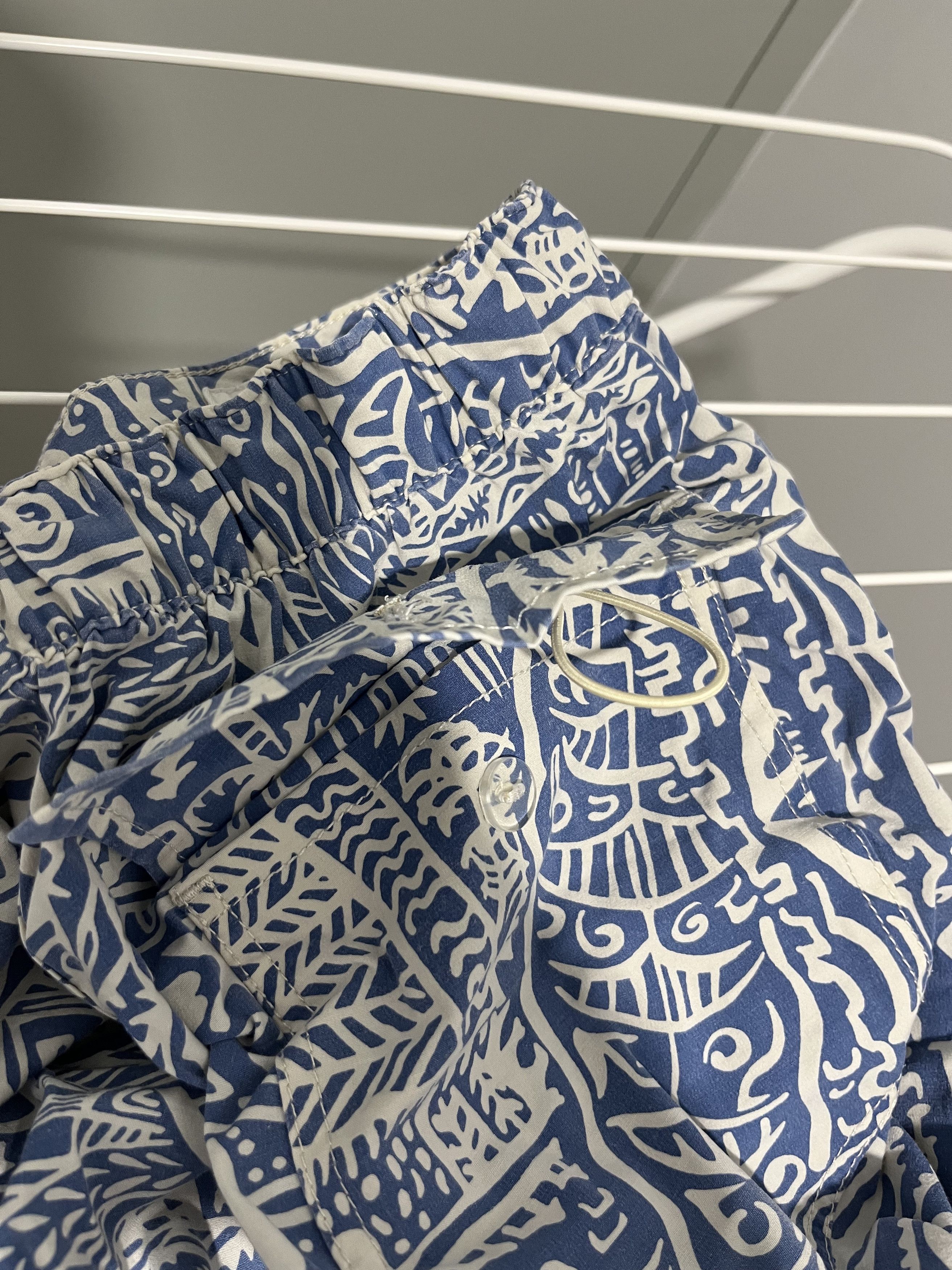 Buck Mason Buck Mason blue/white printed shorts Size US 29 - 2 Thumbnail