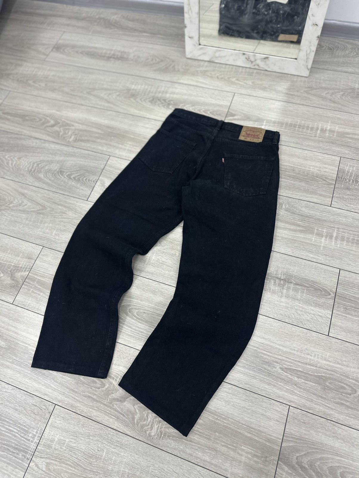 Levi's Levis 501 90s Baggy Wide Black Jeans Size US 32 / EU 48 - 6 Thumbnail