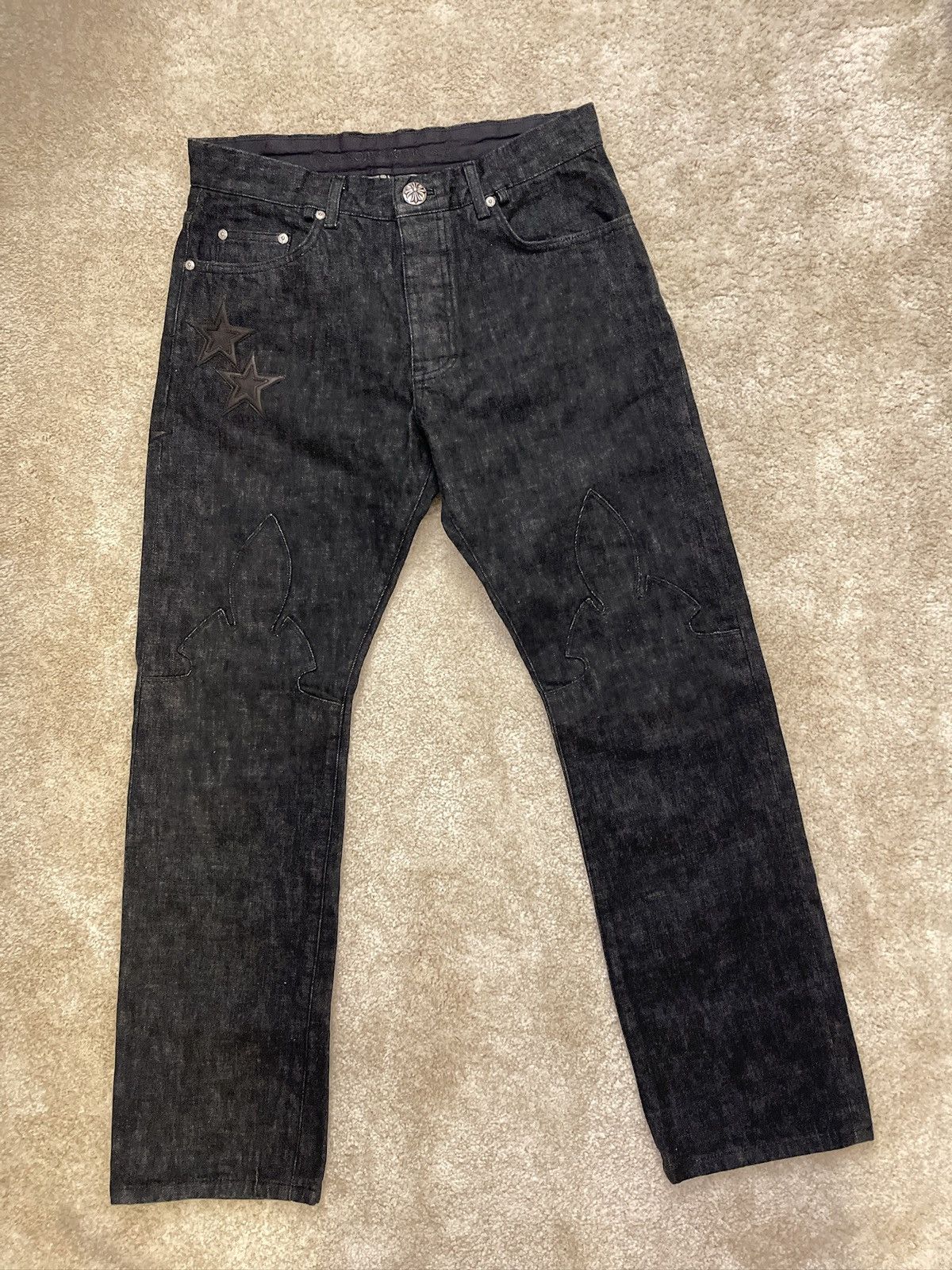 Chrome Hearts Chrome Hearts Star patch Denim Fleurknee Size US 32 / EU 48 - 1 Thumbnail