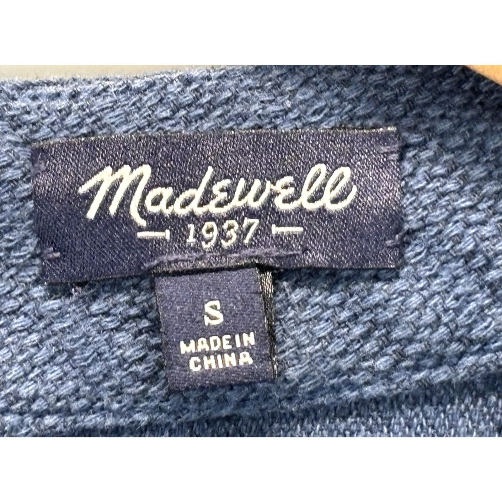 Madewell Madewell Romper Shirt One-Piece Linen Blend Kimono Short Belted Women’s S Blue 90s? Size 28" / US 6 / IT 42 - 5 Thumbnail