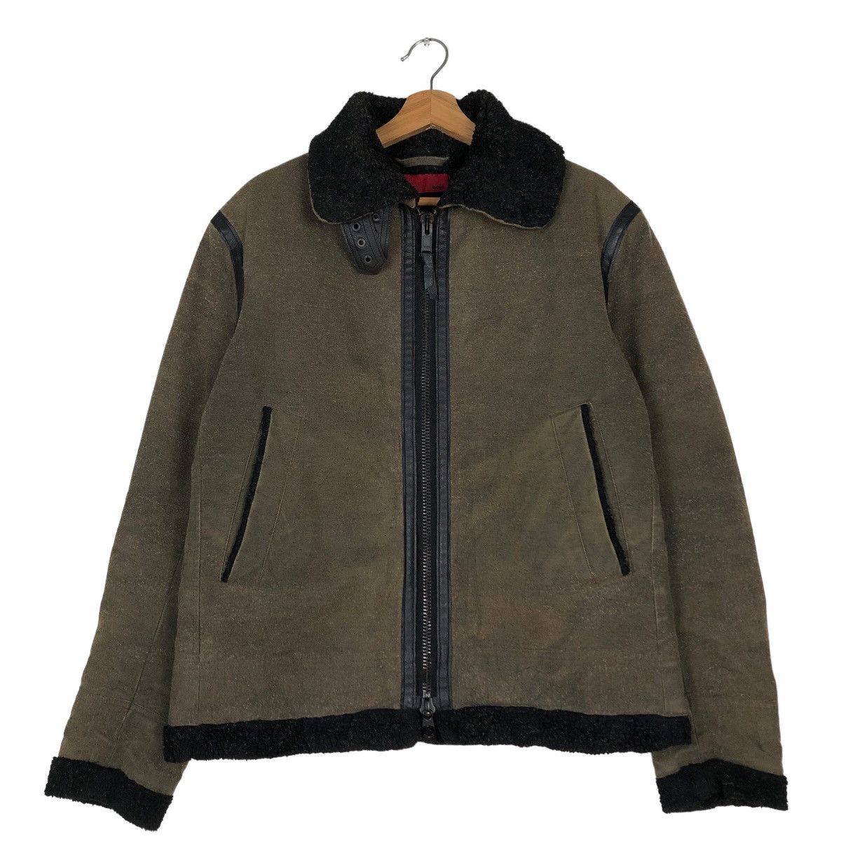 Japanese Brand 🔥VINTAGE SHEARLING BLANKET JACKET LEVIS ZIPPER Size US M / EU 48-50 / 2 - 1 Thumbnail