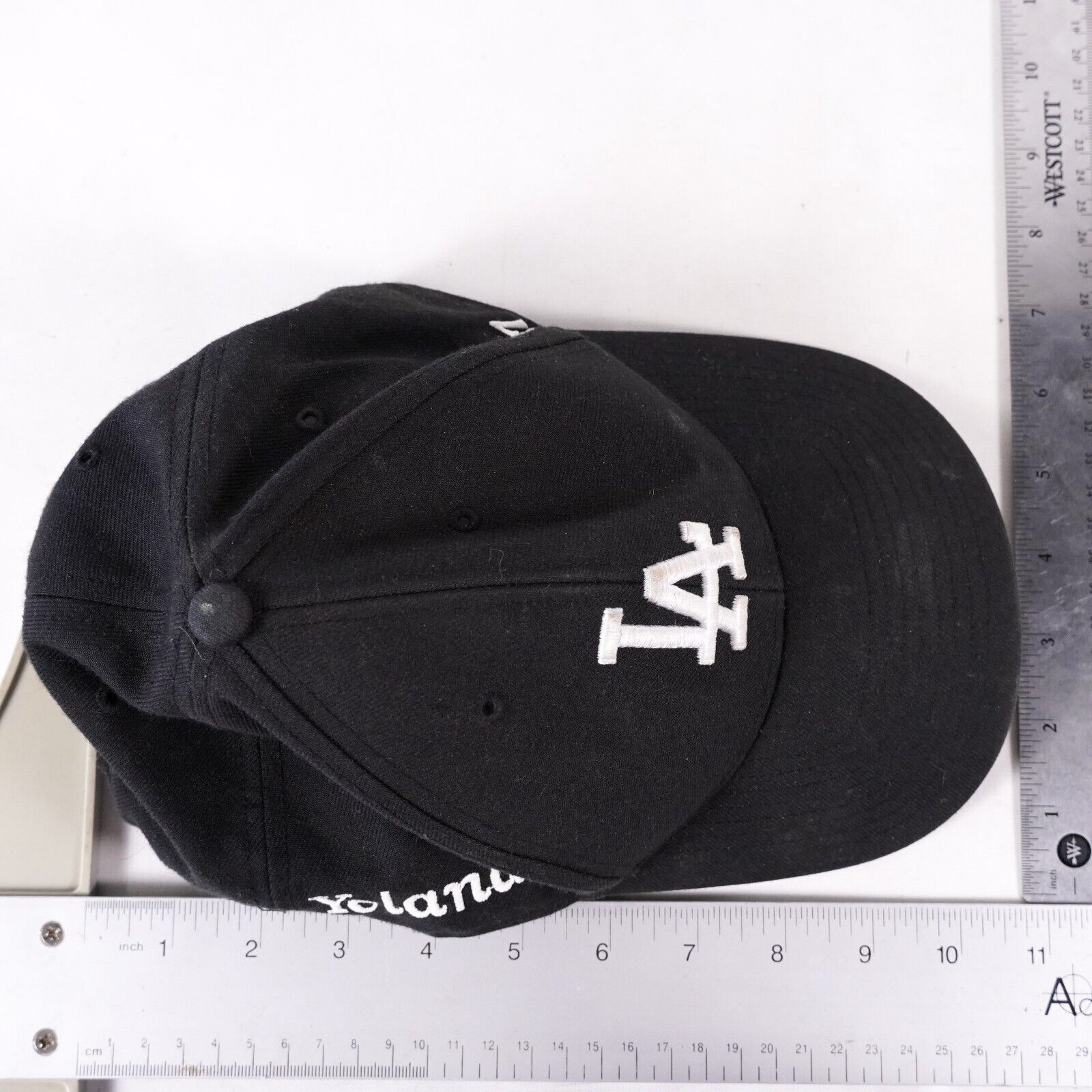 MLB '47 MLB Team LA Dodgers Yolanda Baseball Hat Cap Visor Black Size ONE SIZE - 9 Thumbnail