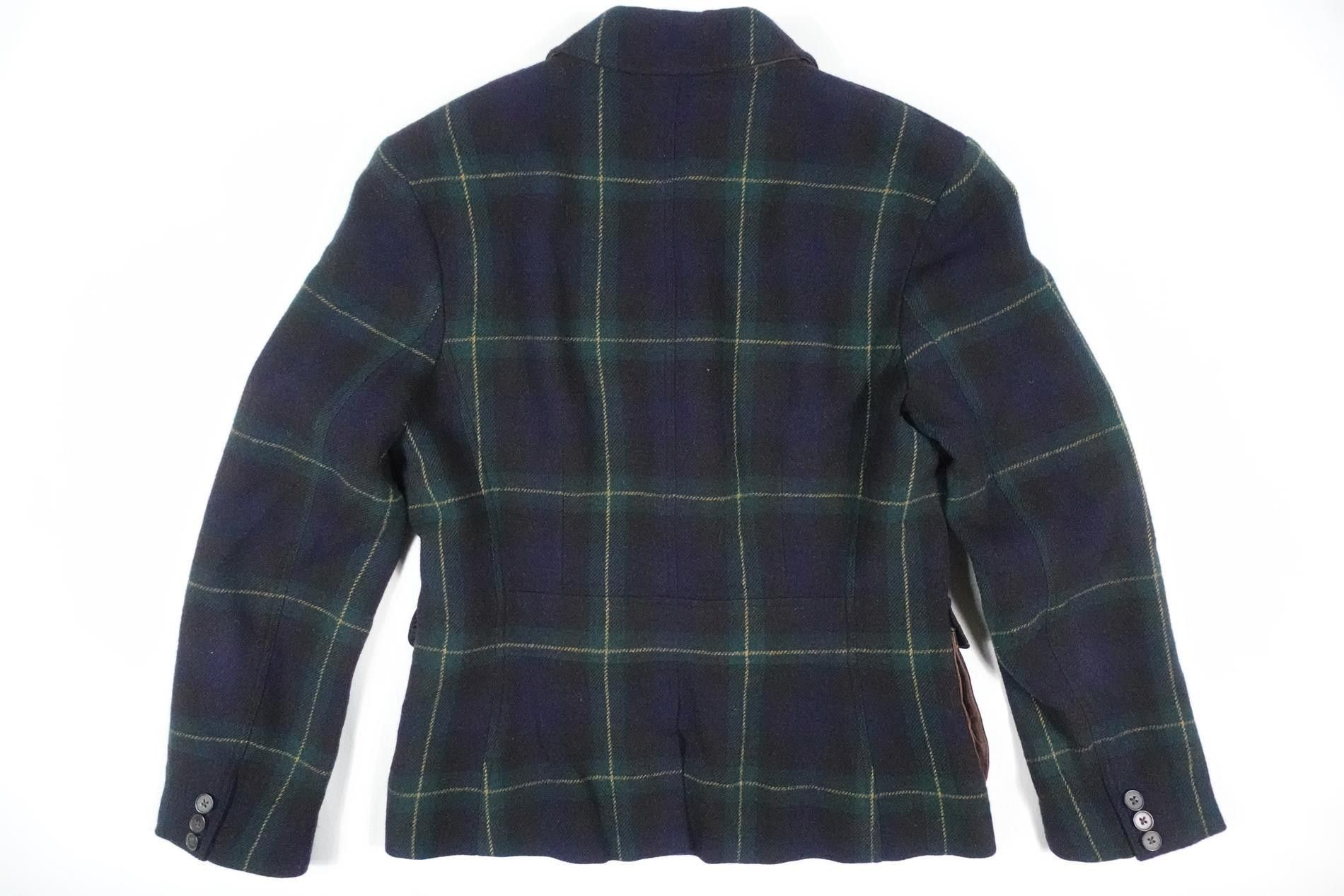 Ralph Lauren Blue Label Ralph Lauren Blue Label Blazer Jacket Green Tartan RARE 10 Size L / US 10 / IT 46 - 2 Thumbnail