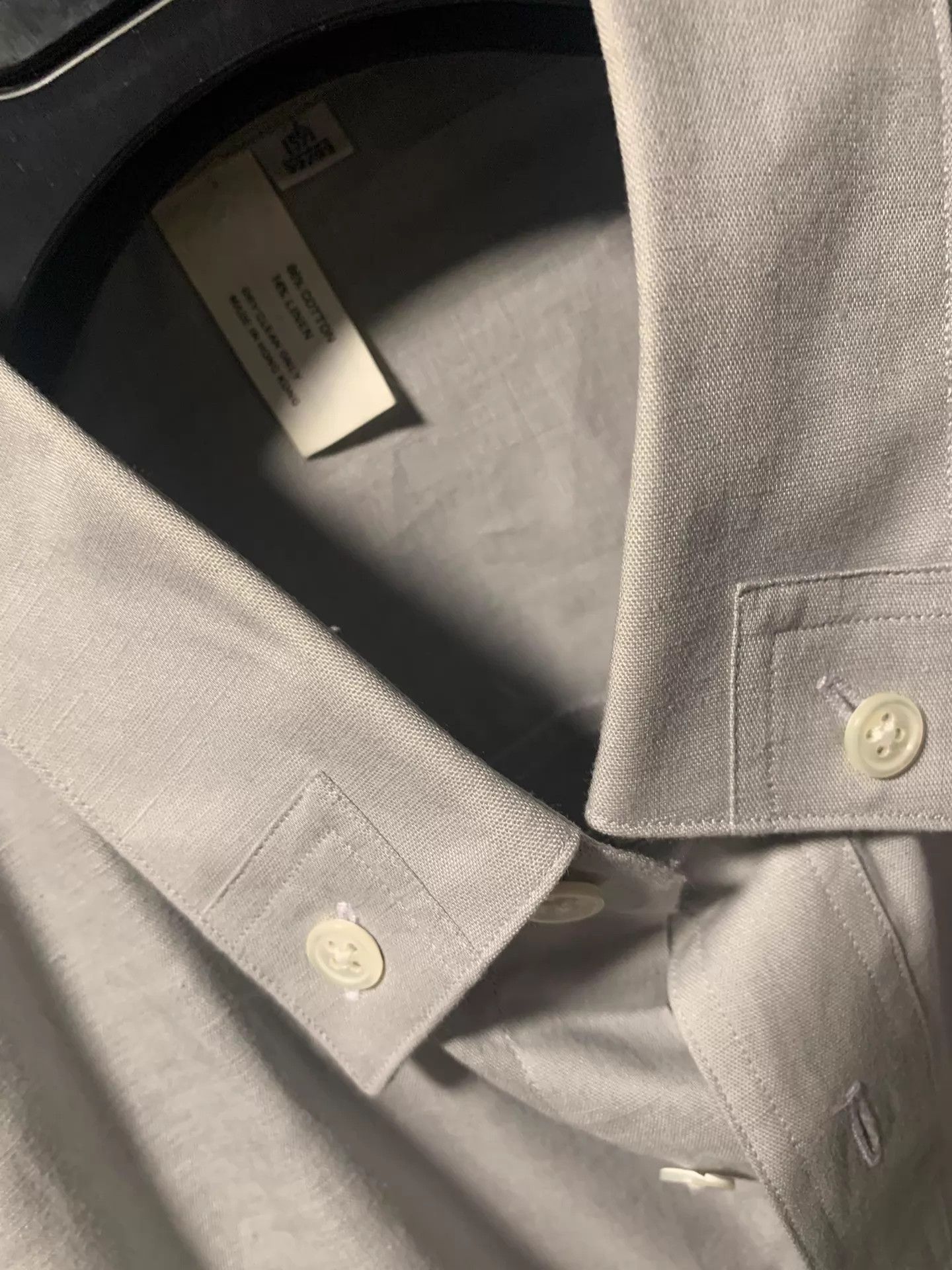 Armani Armani Cotton Linen Blend Straight Shirt 39 Size US M / EU 48-50 / 2 - 3 Thumbnail